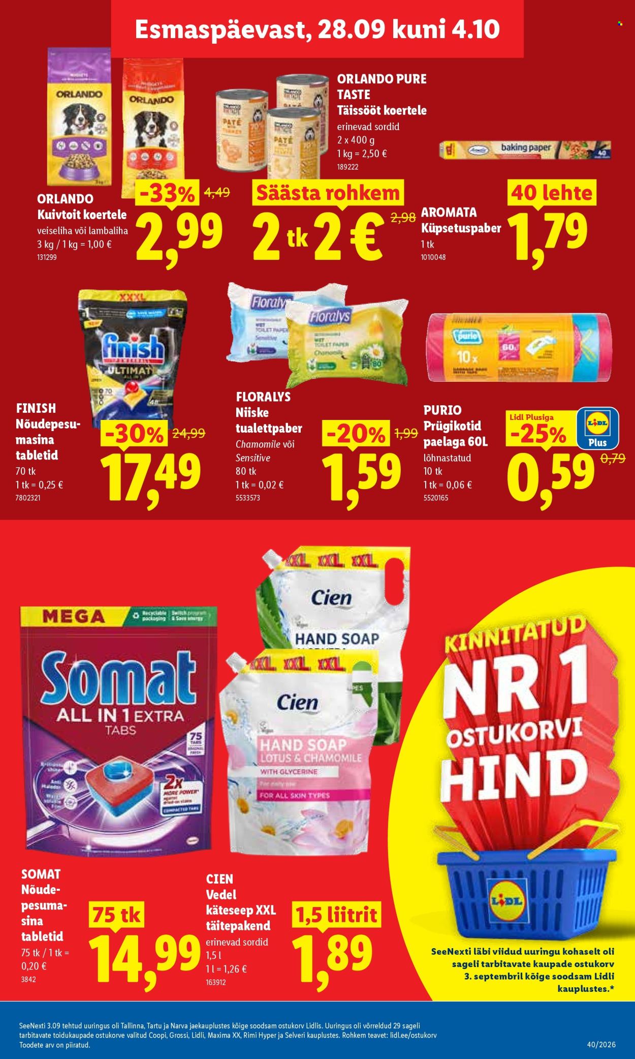 Lidl kliendileht (28.09 - 4.10.2026)