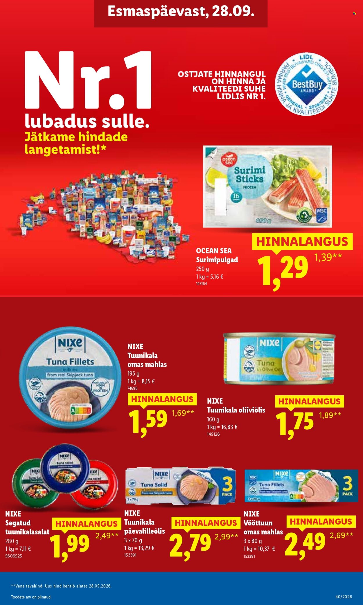Lidl kliendileht (28.09 - 4.10.2026)