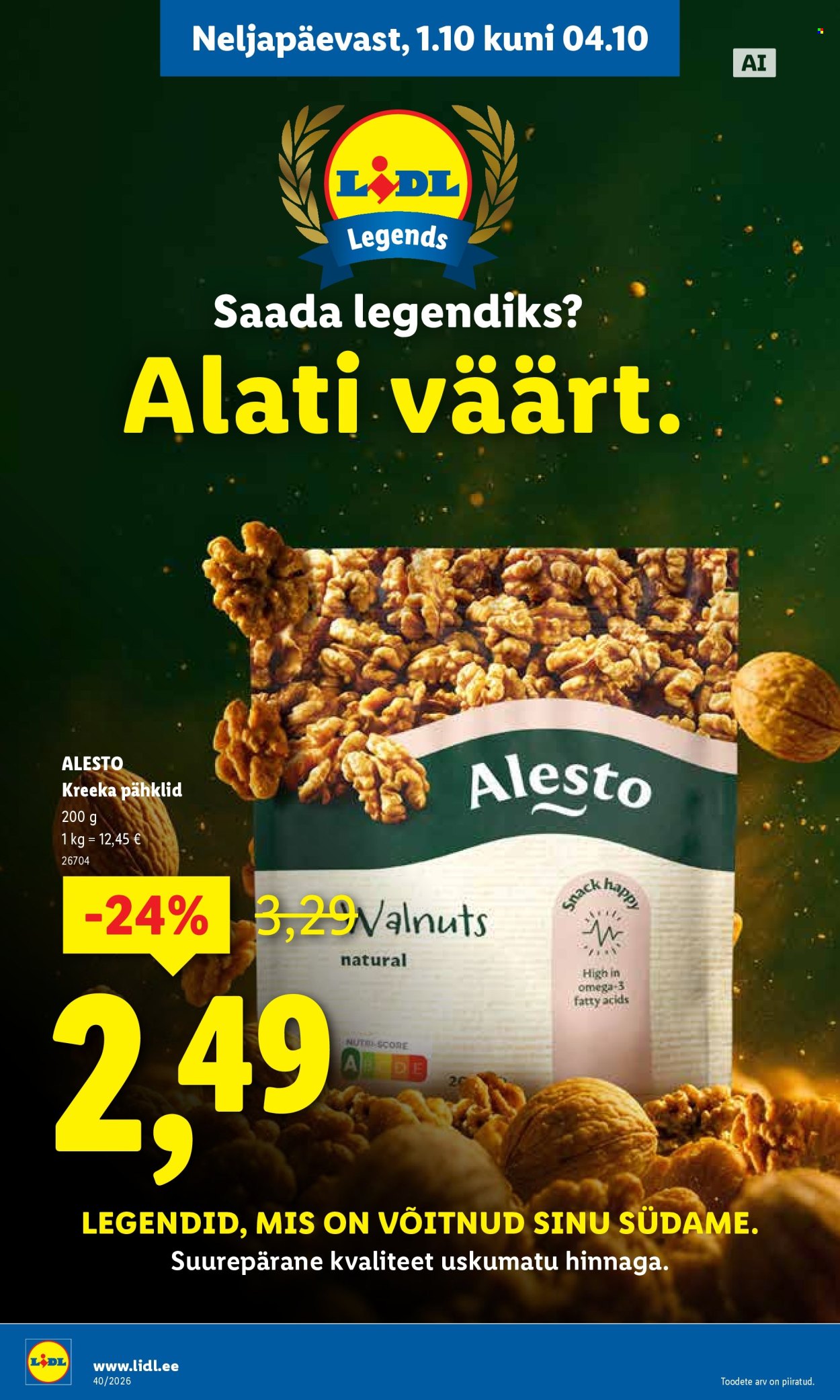 Lidl kliendileht (28.09 - 4.10.2026)