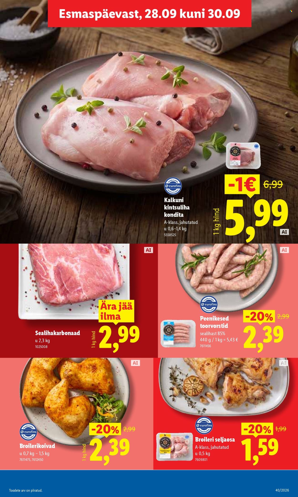 Lidl kliendileht (28.09 - 4.10.2026)