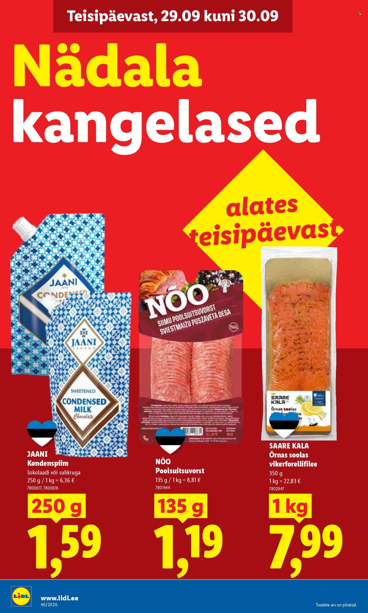Lidl kliendileht (28.09 - 4.10.2026)