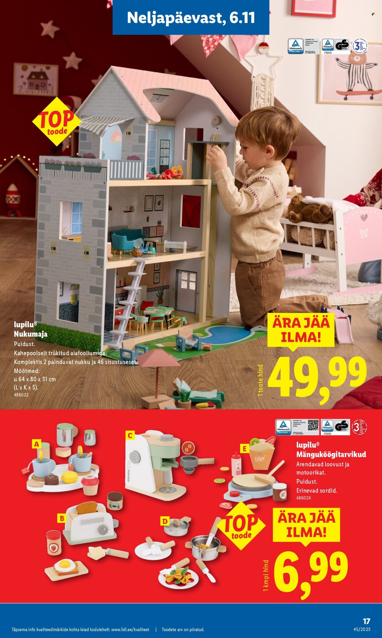 Lidl kliendileht - Tööstuskaupade pakkumised (3.11 - 9.11.2025)