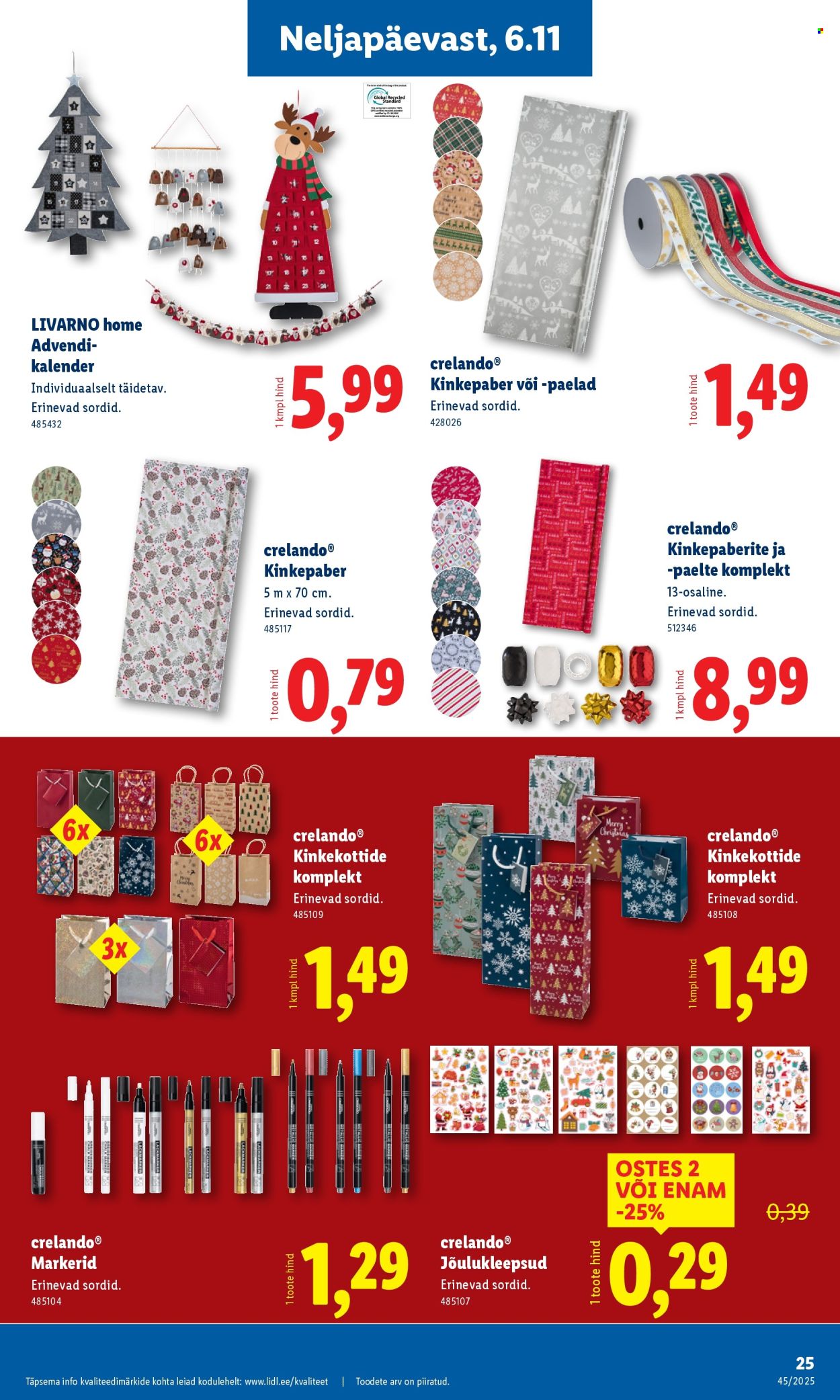 Lidl kliendileht - Tööstuskaupade pakkumised (3.11 - 9.11.2025)