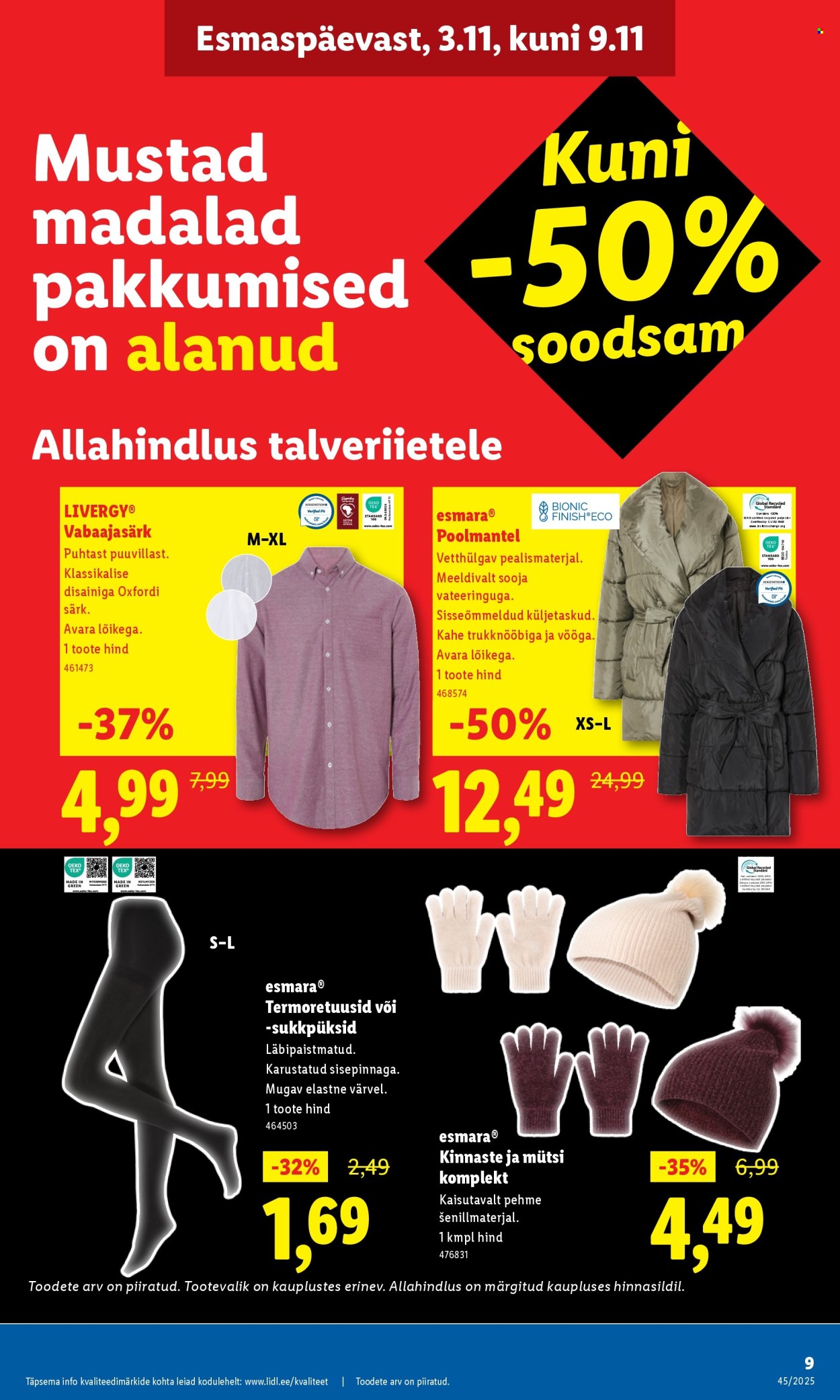 Lidl kliendileht - Tööstuskaupade pakkumised (3.11 - 9.11.2025)