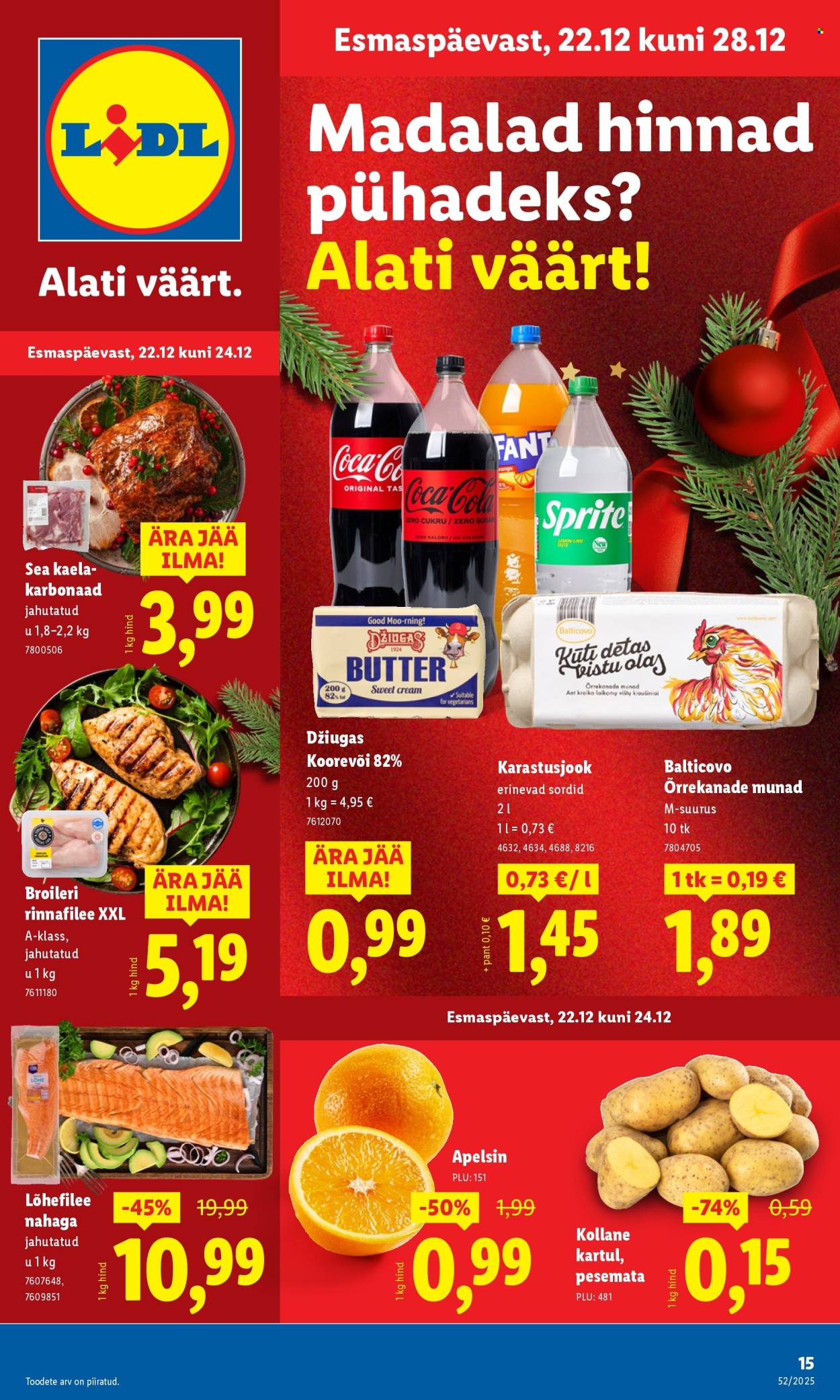 Lidl kliendileht - Nädalalõpu pakkumised (25.12 - 28.12.2025)
