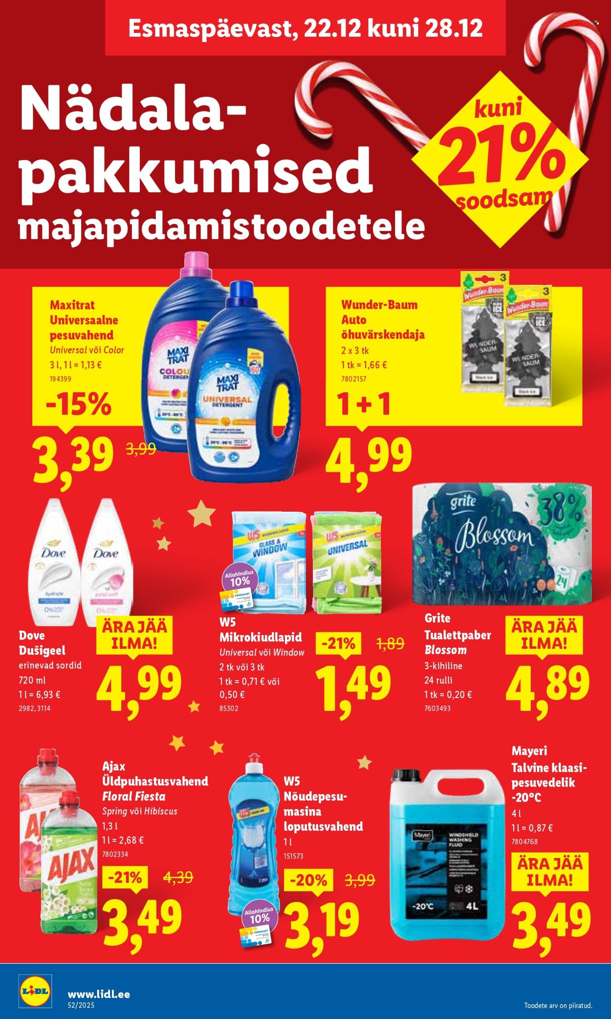 Lidl kliendileht - Nädalalõpu pakkumised (25.12 - 28.12.2025)