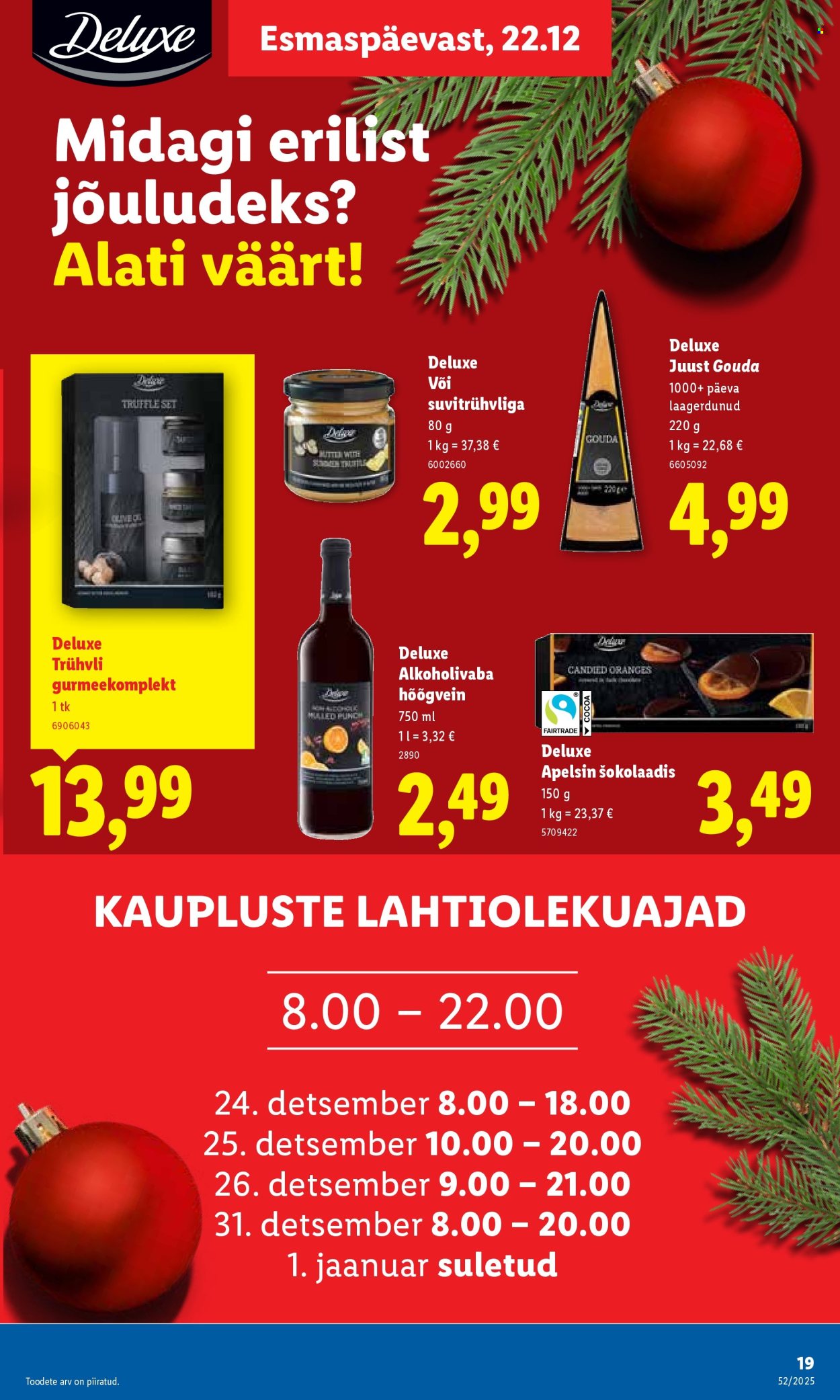 Lidl kliendileht - Nädalalõpu pakkumised (25.12 - 28.12.2025)