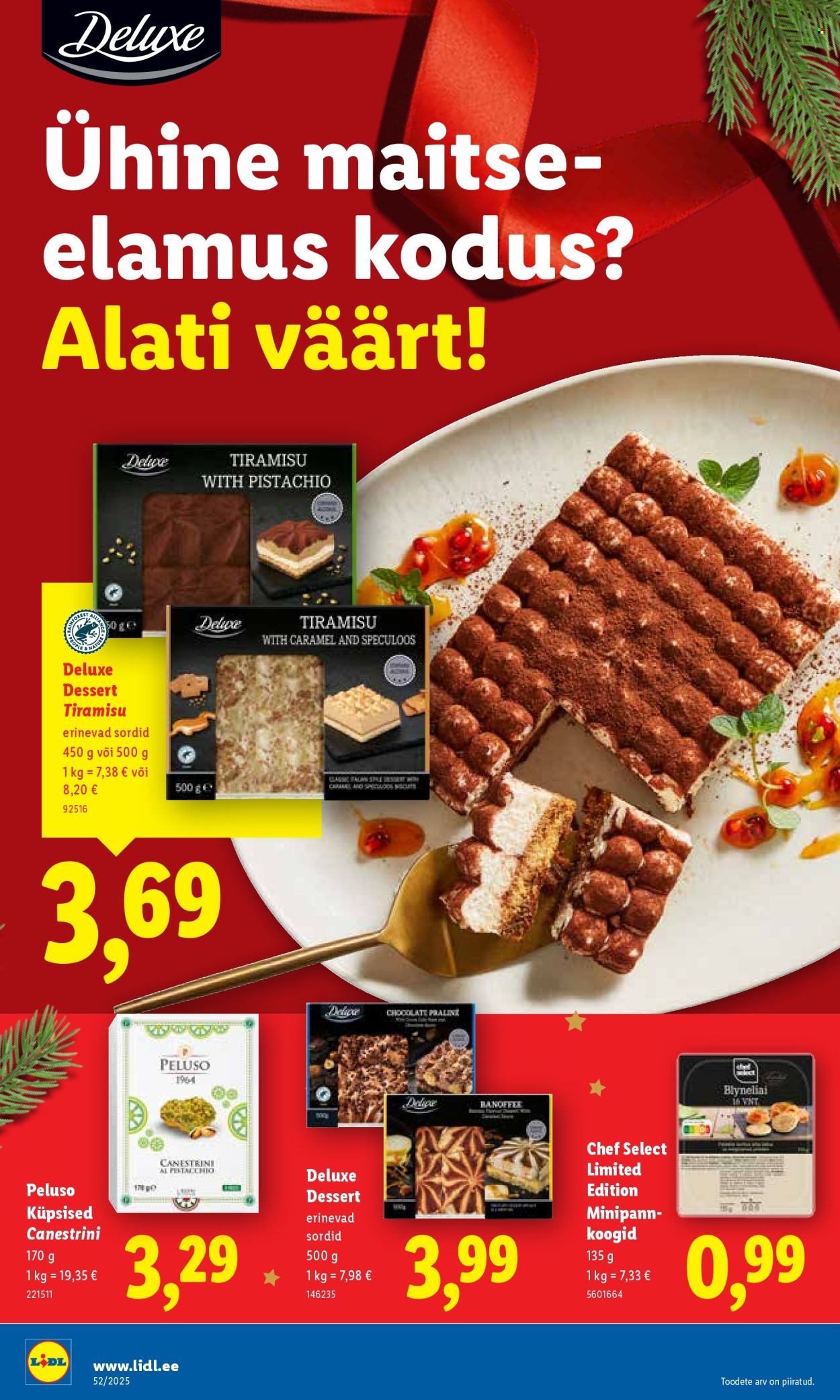 Lidl kliendileht - Nädalalõpu pakkumised (25.12 - 28.12.2025)