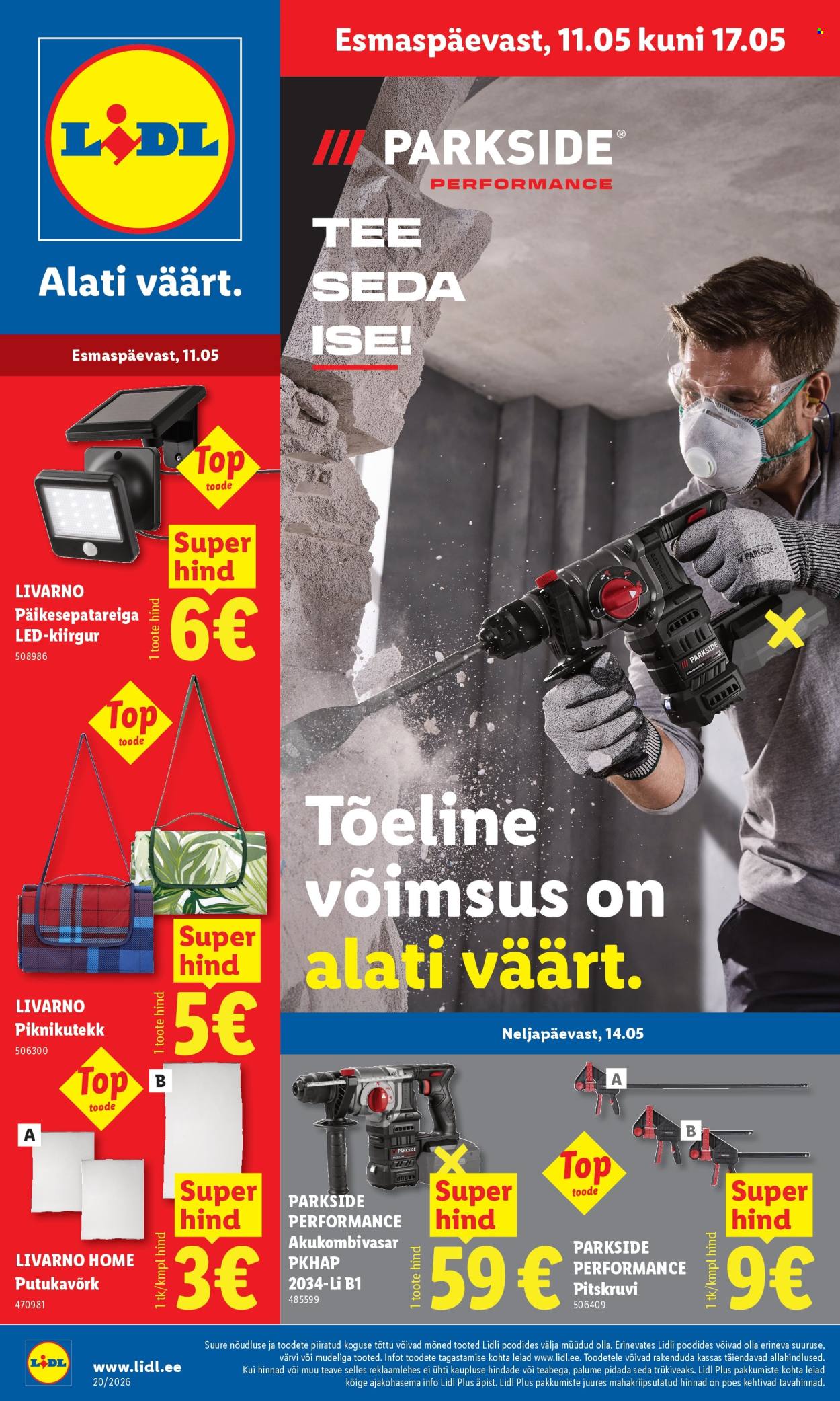 Lidl kliendileht - Tööstuskaupade pakkumised (11.05 - 17.05.2026)