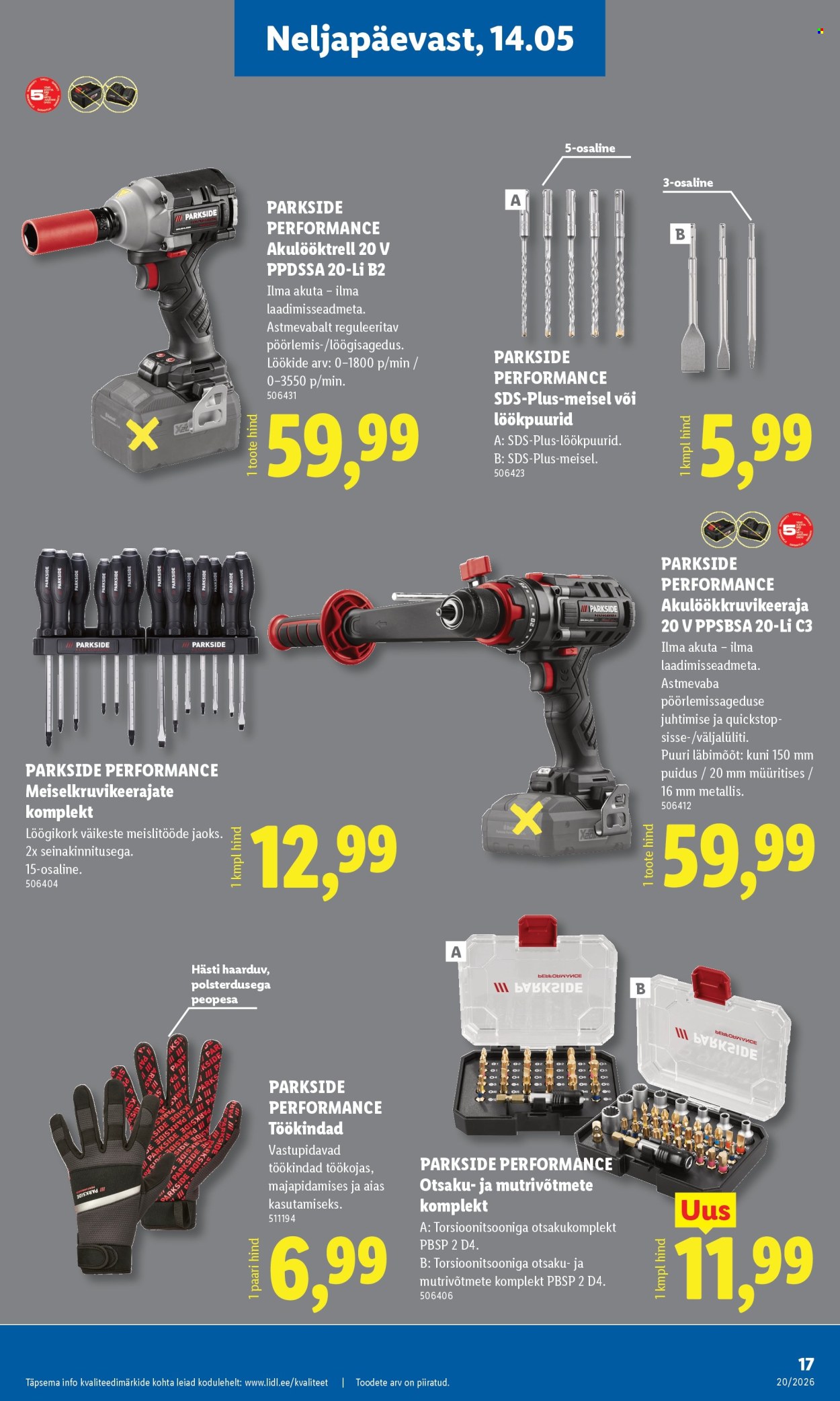Lidl kliendileht - Tööstuskaupade pakkumised (11.05 - 17.05.2026)