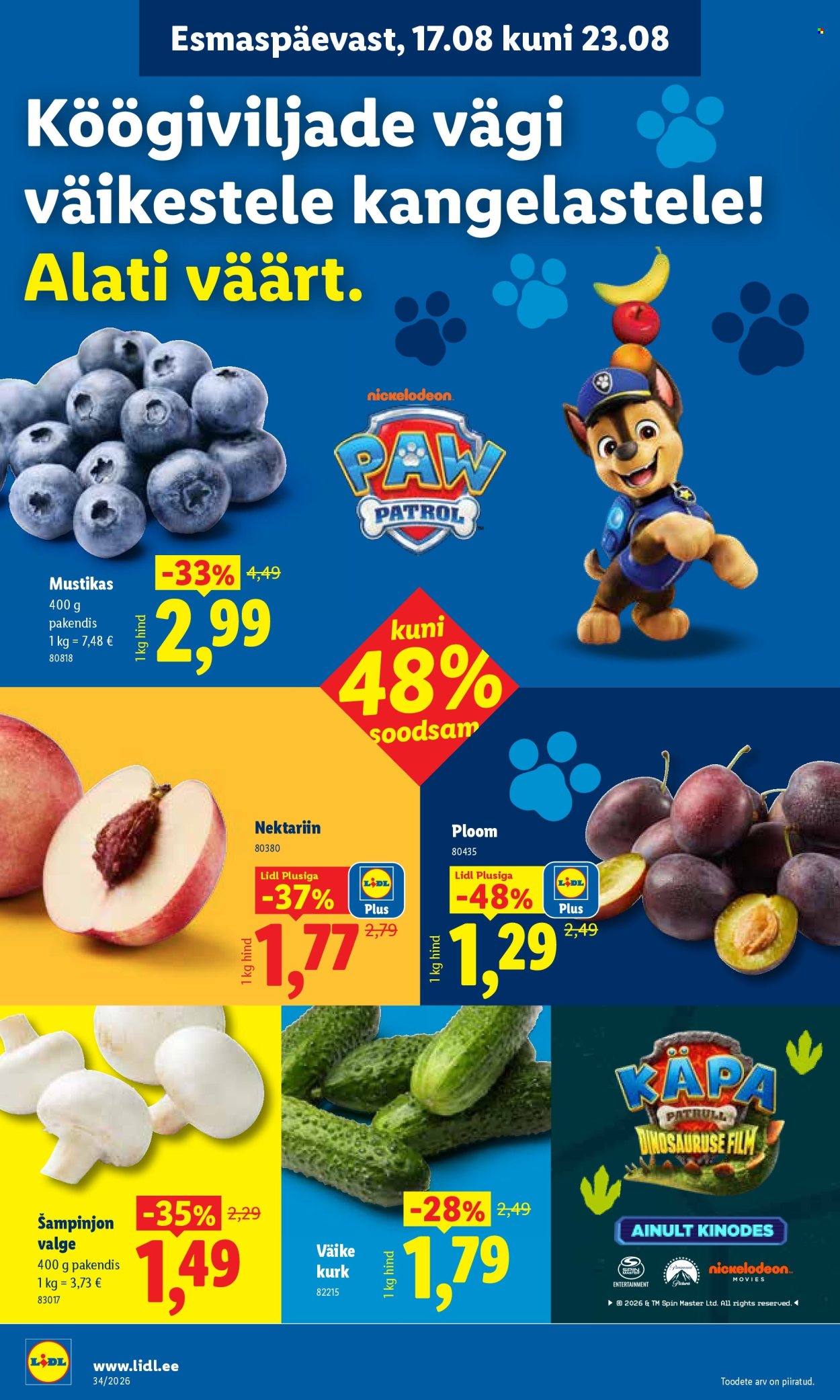 Lidl kliendileht (17.08 - 23.08.2026)