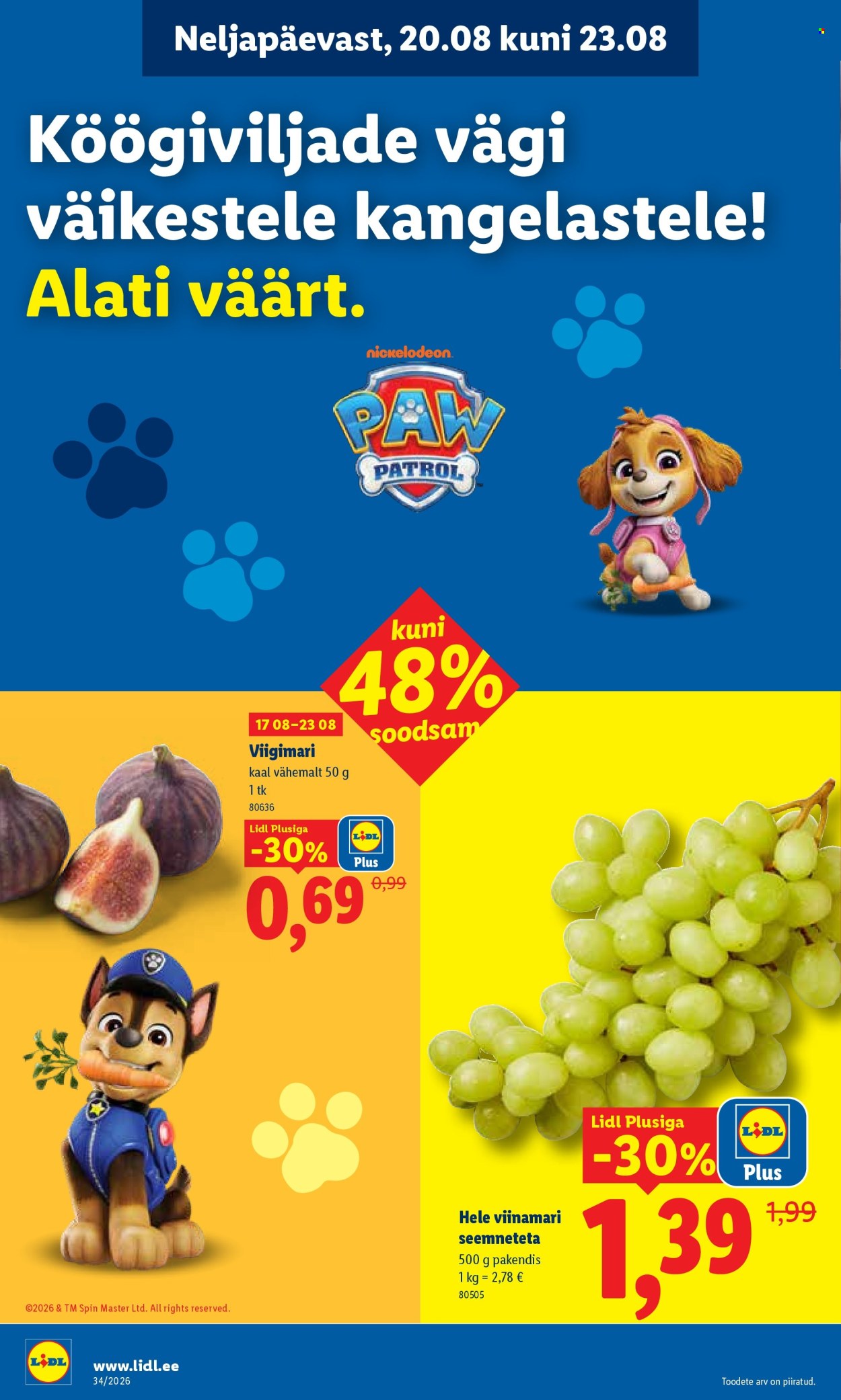Lidl kliendileht (17.08 - 23.08.2026)