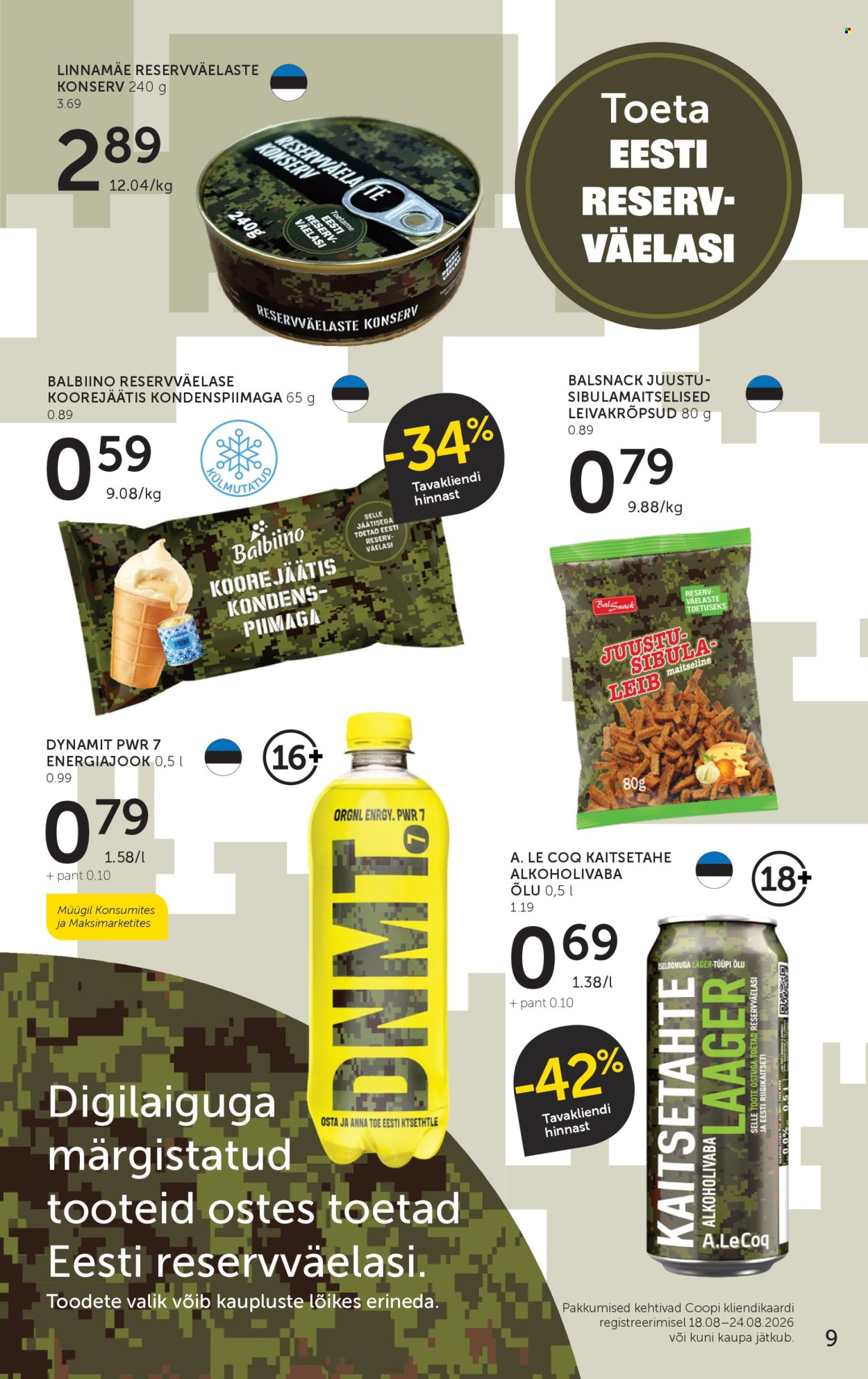 Coop kliendileht (18.08 - 24.08.2026)