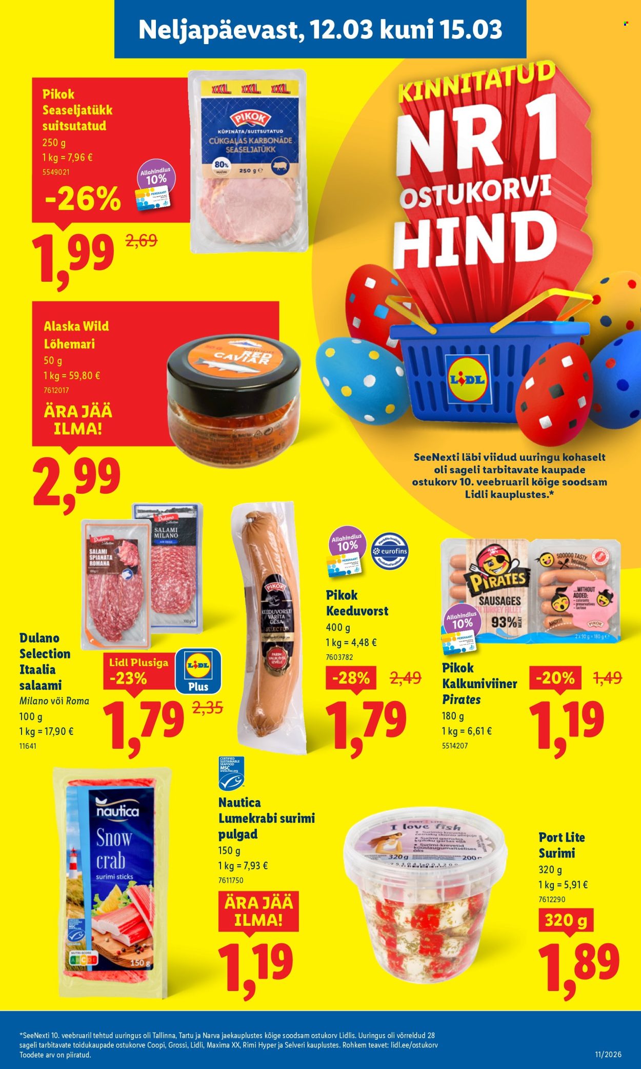 Lidl kliendileht - Kliendileht (9.03 - 15.03.2026)