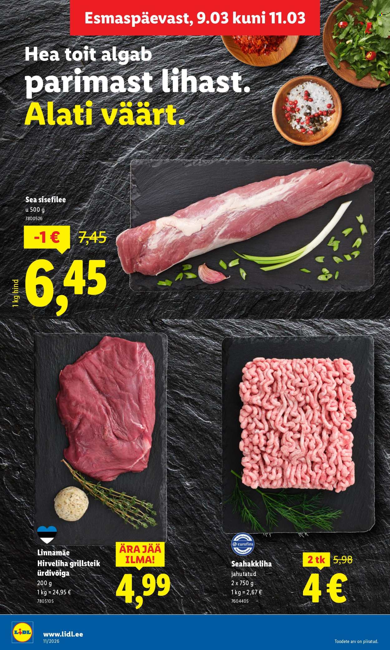 Lidl kliendileht - Kliendileht (9.03 - 15.03.2026)