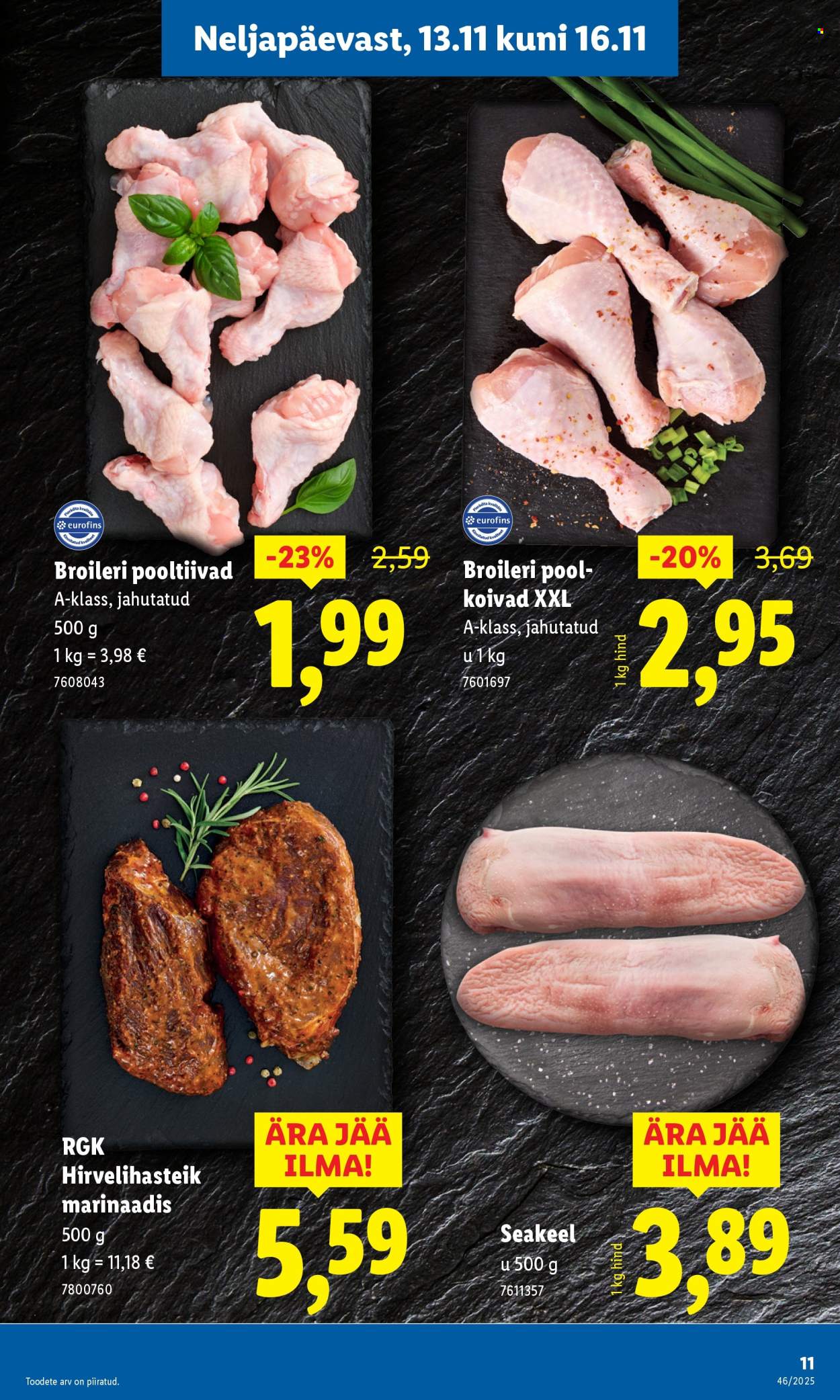 Lidl kliendileht - Nädalalõpu pakkumised (13.11 - 16.11.2025)