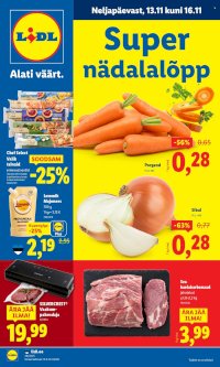 Lidl kliendileht - Nädalalõpu pakkumised (13.11 - 16.11.2025)