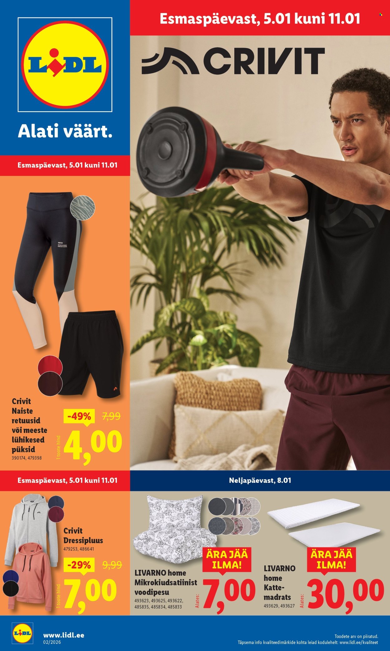 Lidl kliendileht - Tööstuskaupade pakkumised (5.01 - 11.01.2026)