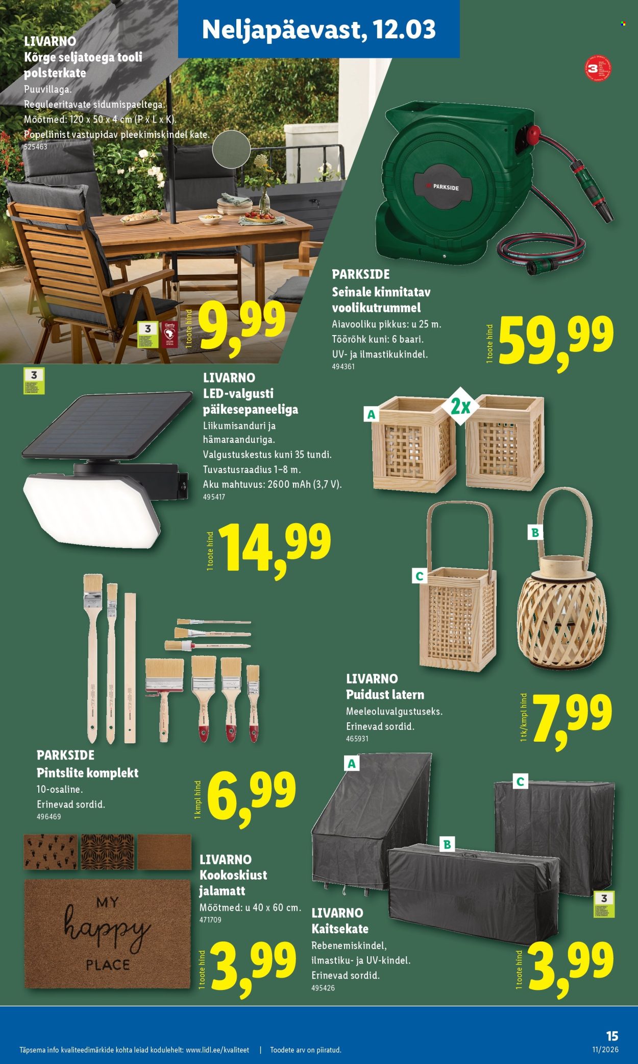 Lidl kliendileht - Tööstuskaupade pakkumised (9.03 - 15.03.2026)