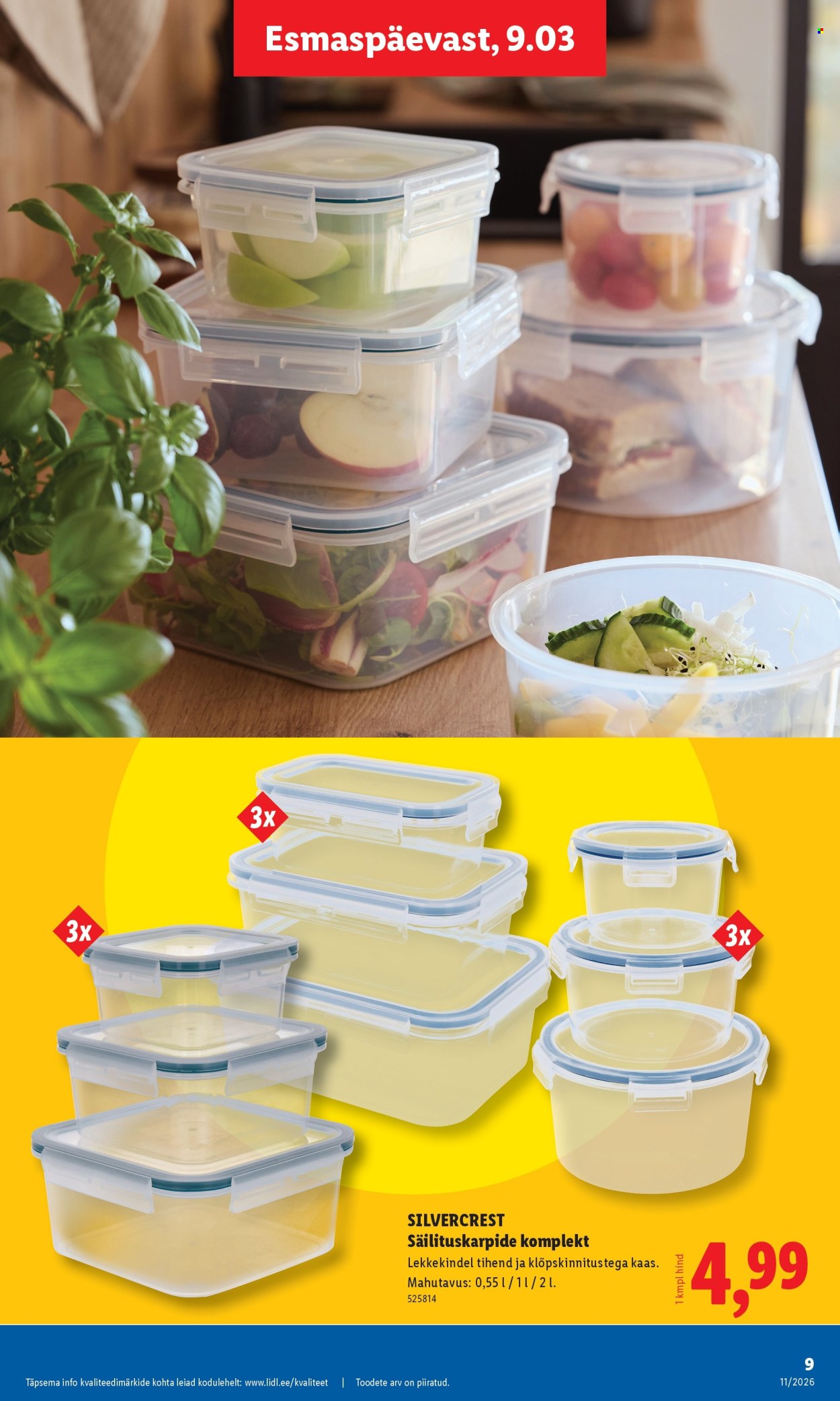 Lidl kliendileht - Tööstuskaupade pakkumised (9.03 - 15.03.2026)