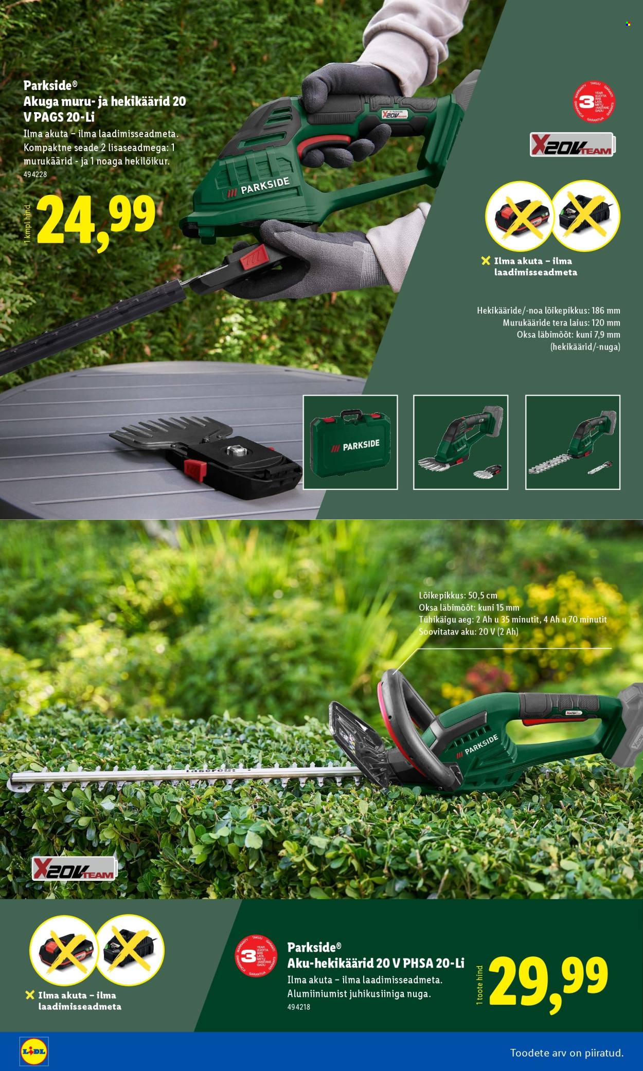 Lidl kliendileht - Aiakataloog