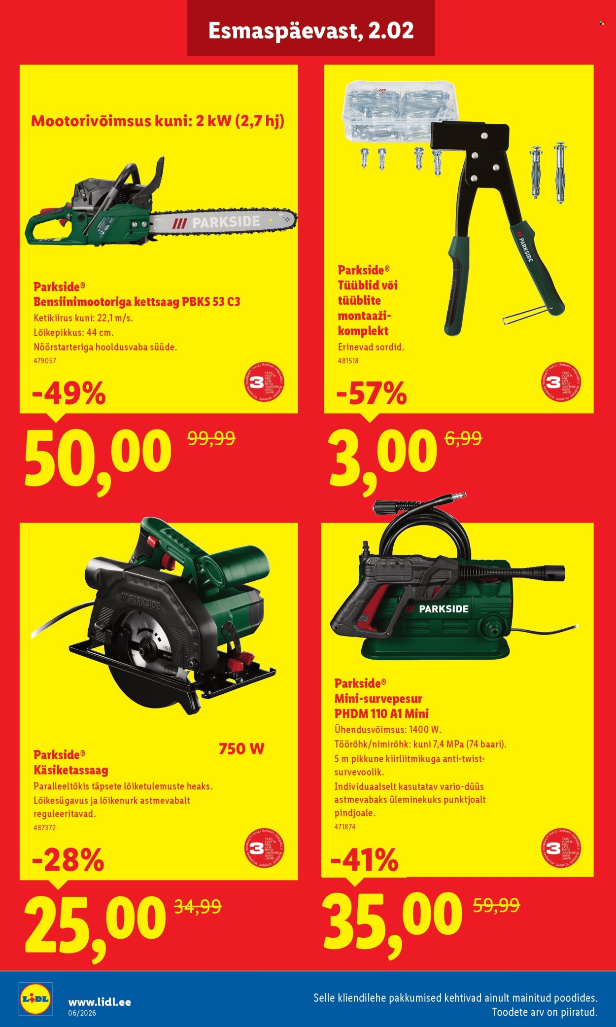 Lidl kliendileht - Allahindluste tormijooks (2.02 - 8.02.2026)