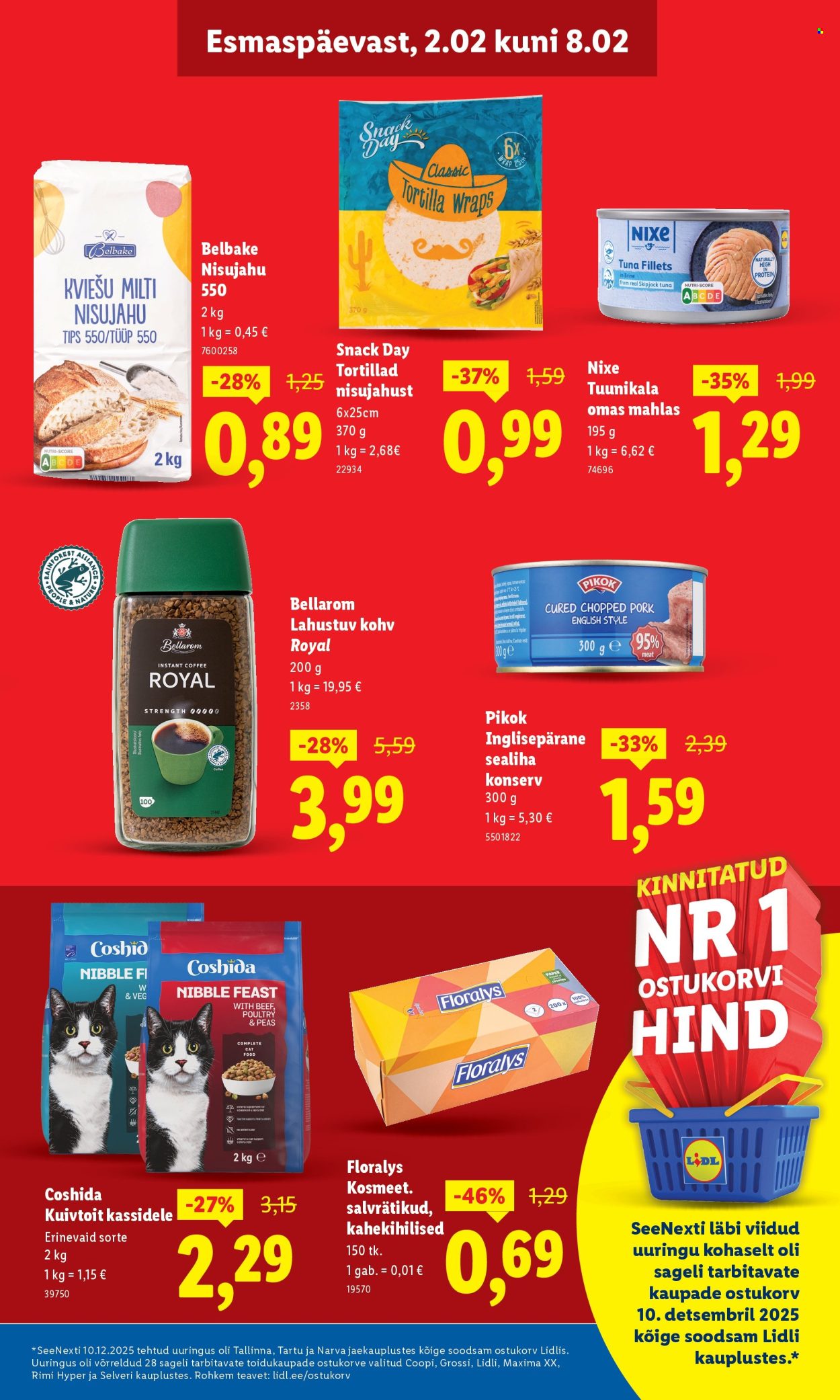 Lidl kliendileht - Allahindluste tormijooks (2.02 - 8.02.2026)