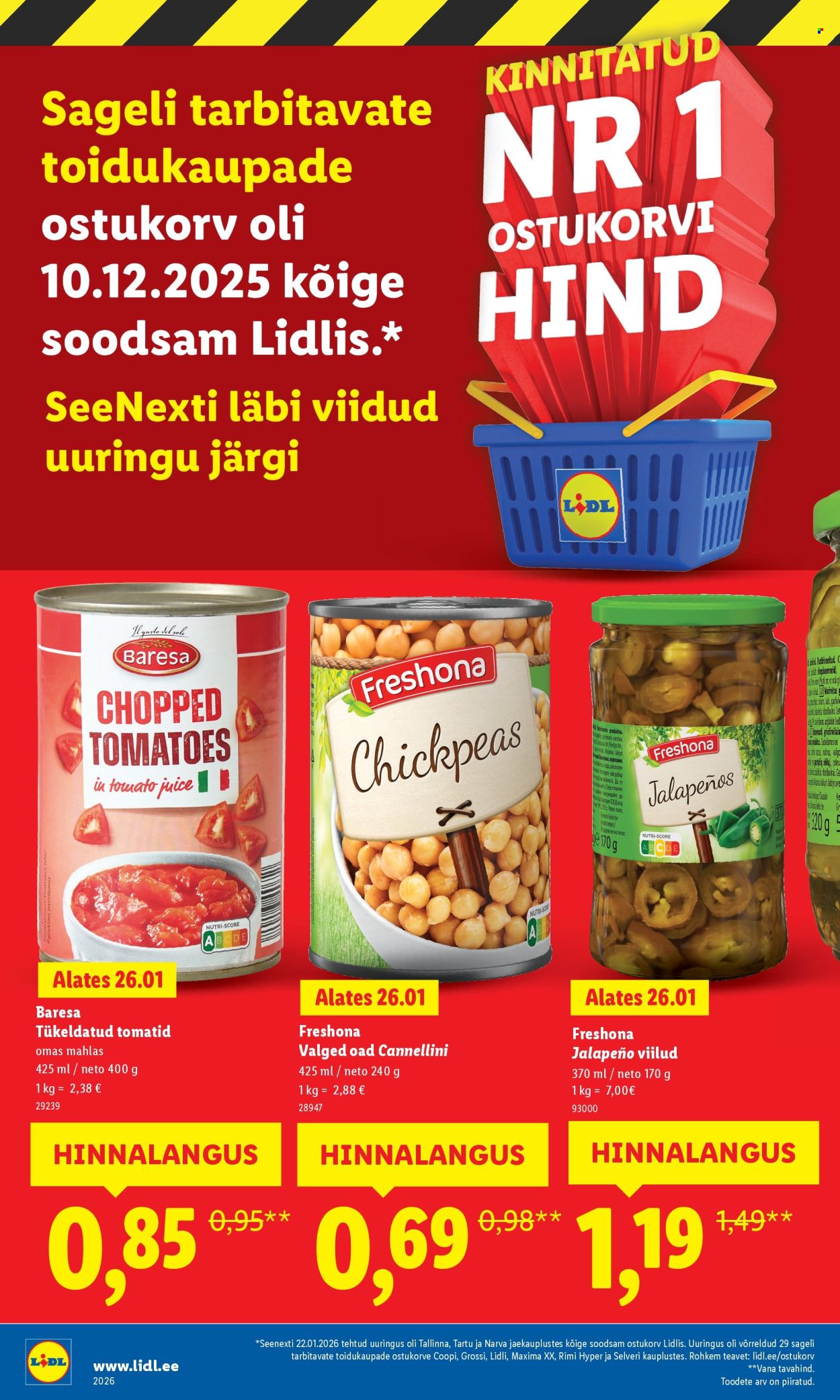 Lidl kliendileht - Suur hinnalangus