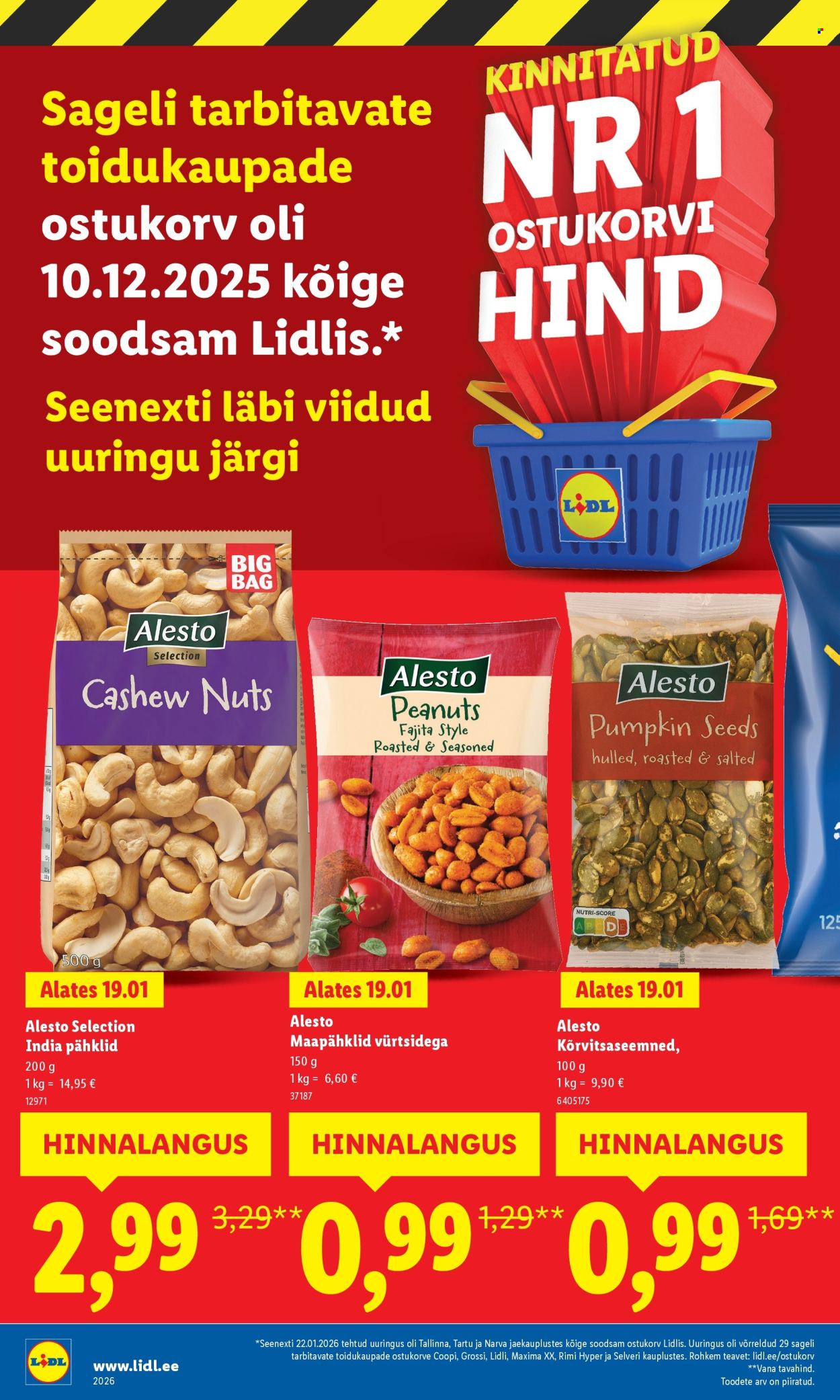 Lidl kliendileht - Suur hinnalangus