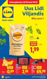 Lidl kliendileht - Viljandi, Riia mnt 1 (20.10 - 26.10.2025)