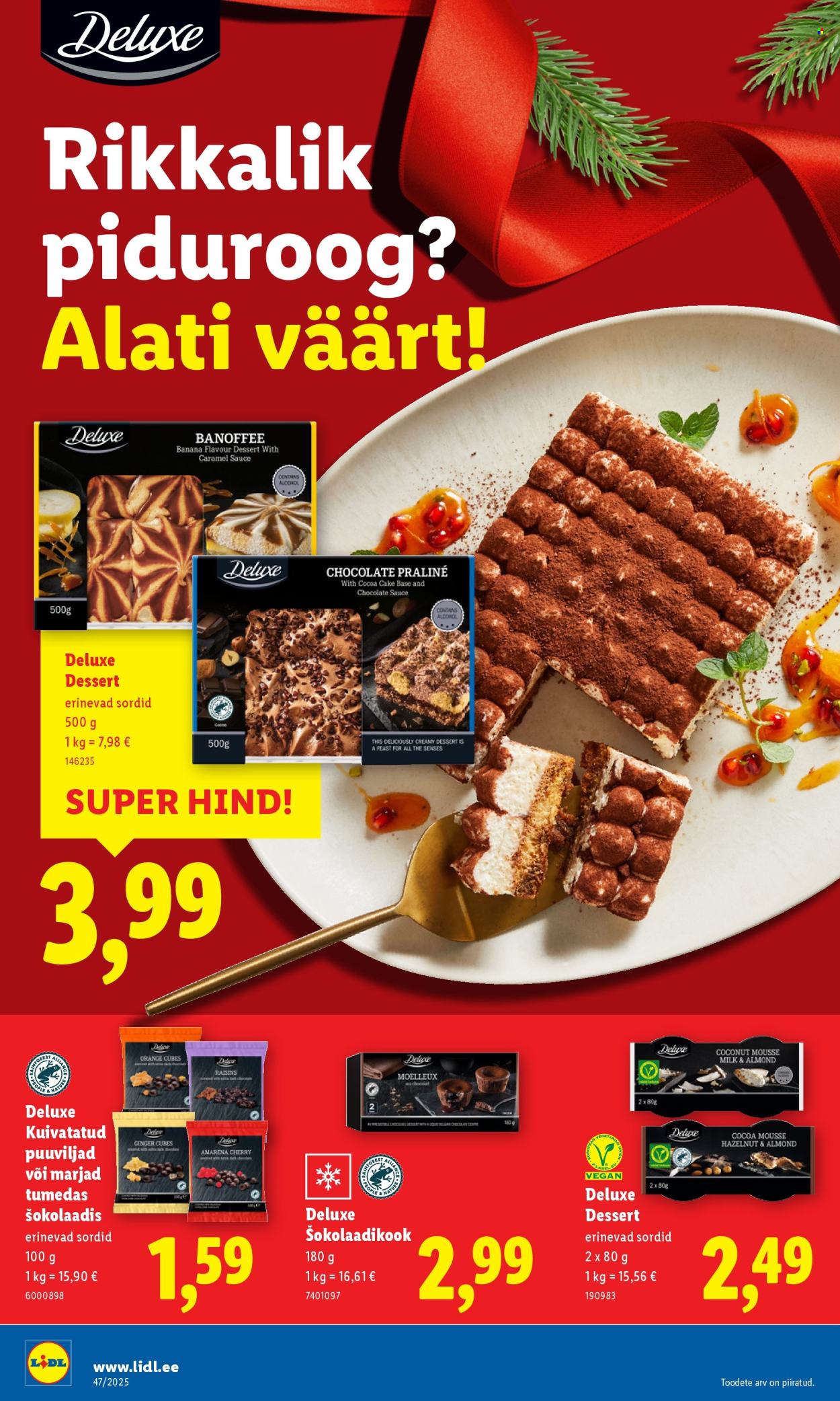 Lidl kliendileht - Nädalalõpu pakkumised (20.11 - 23.11.2025)