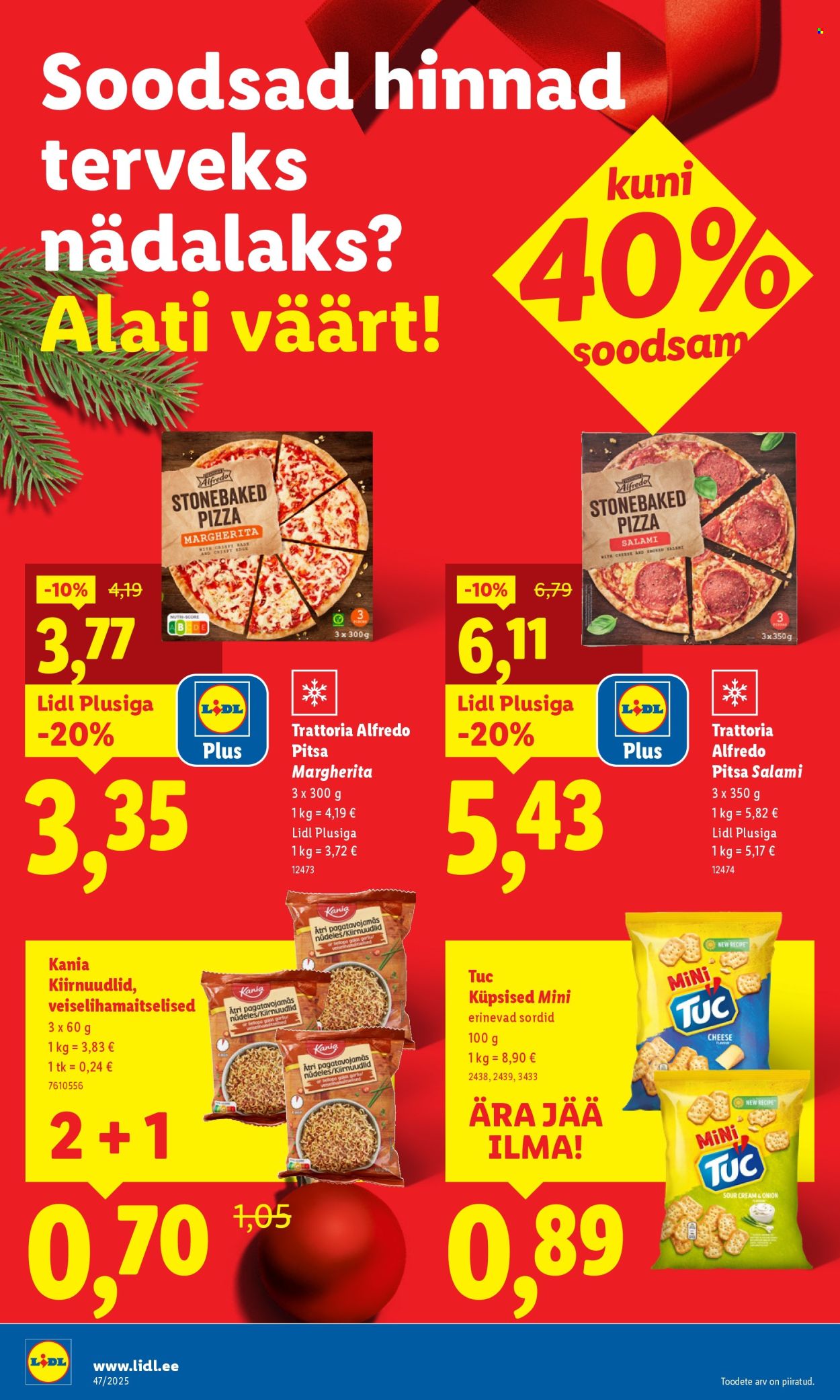 Lidl kliendileht - Nädalalõpu pakkumised (20.11 - 23.11.2025)