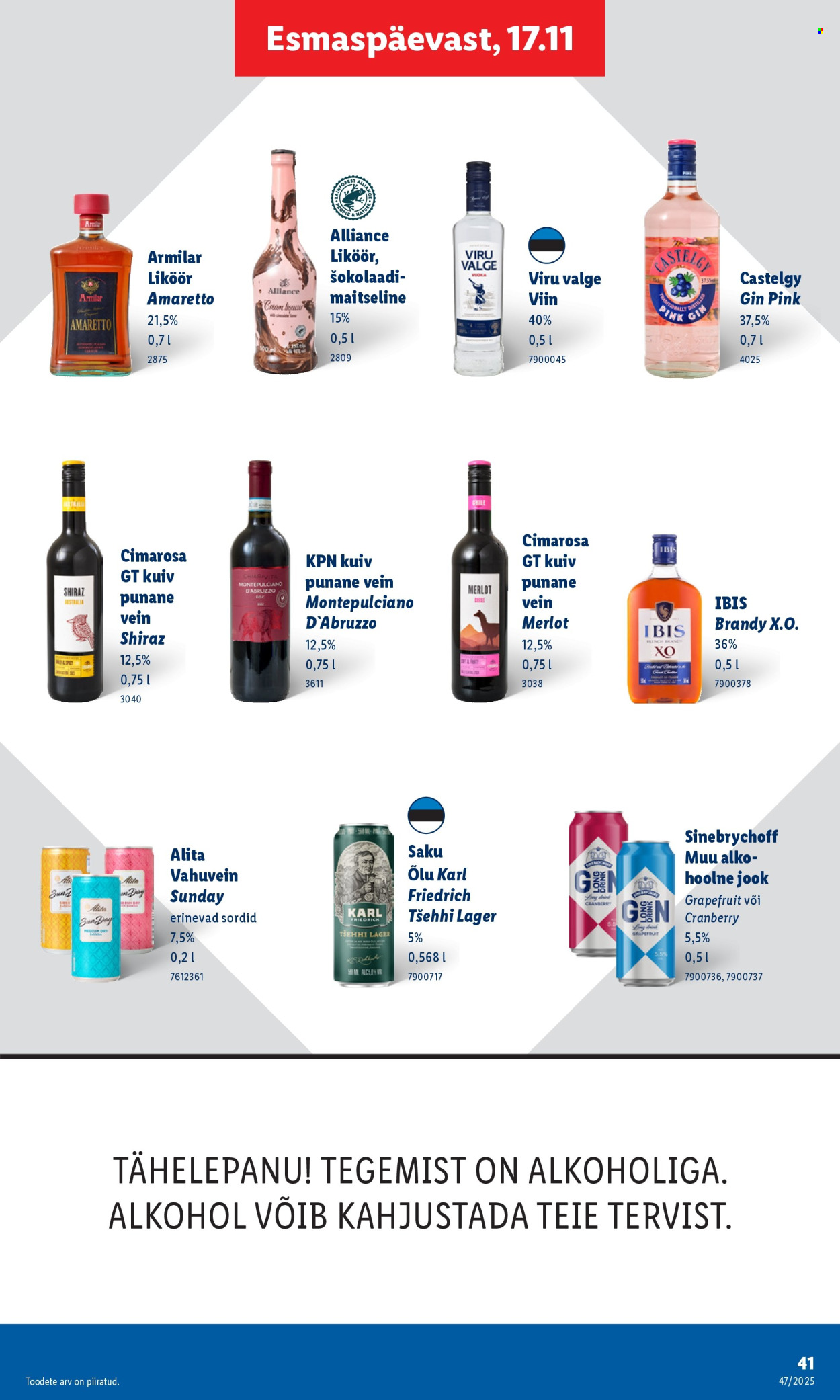 Lidl kliendileht - Nädalalõpu pakkumised (20.11 - 23.11.2025)