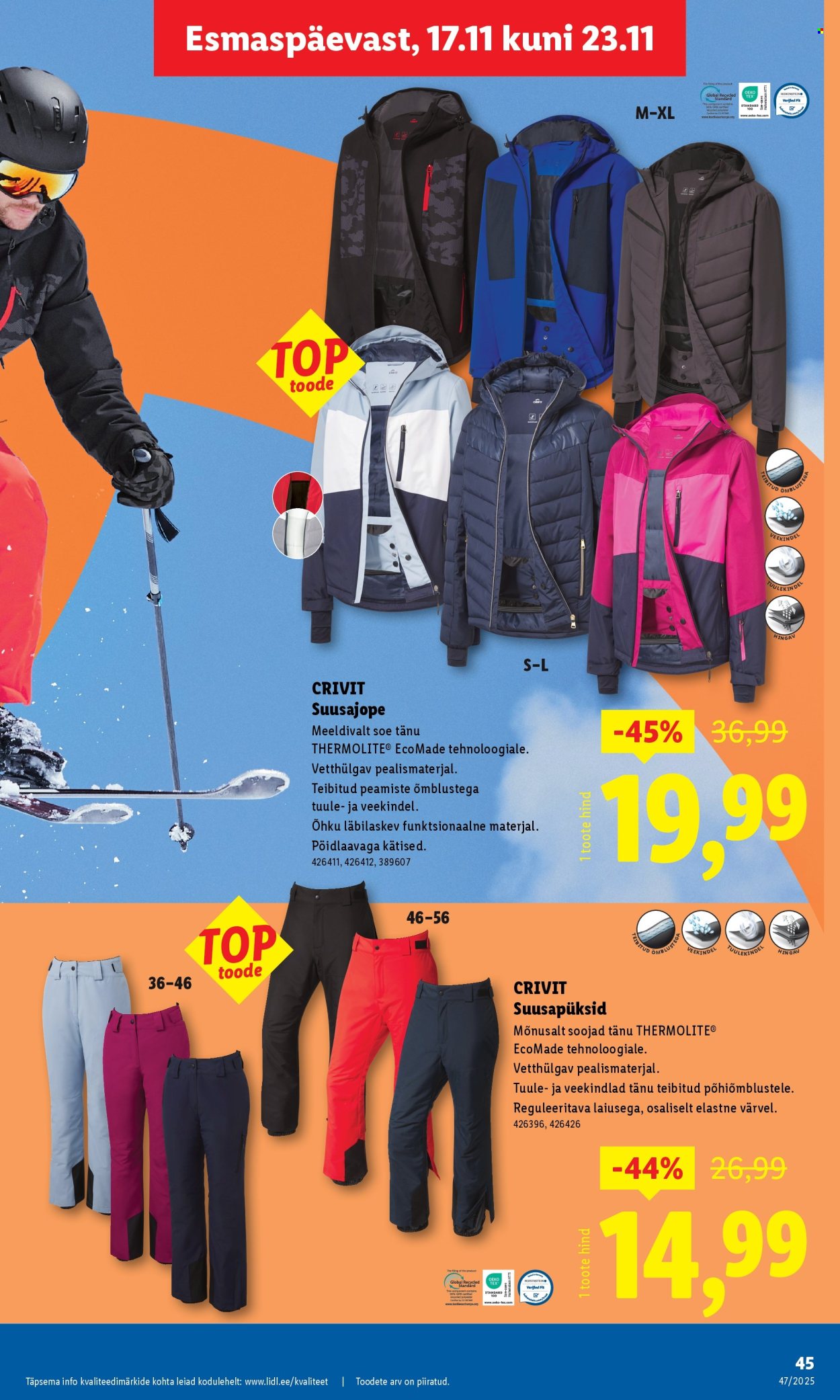 Lidl kliendileht - Nädalalõpu pakkumised (20.11 - 23.11.2025)