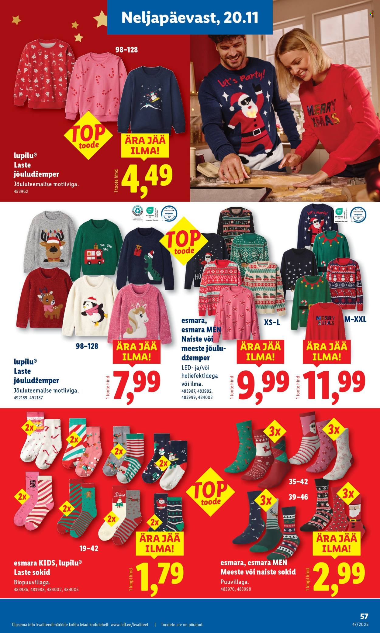 Lidl kliendileht - Nädalalõpu pakkumised (20.11 - 23.11.2025)