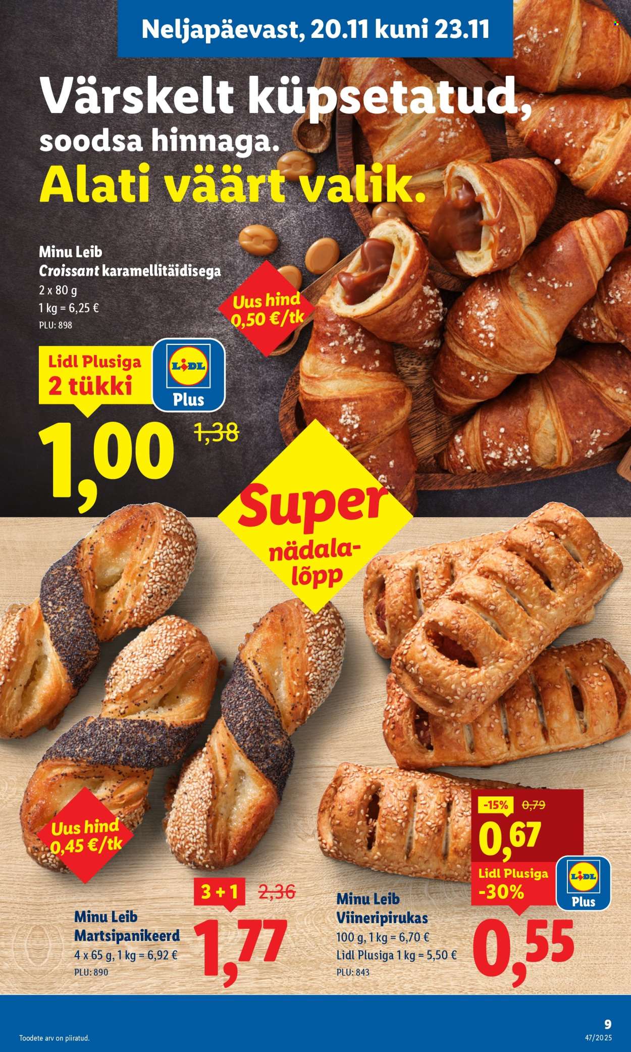 Lidl kliendileht - Nädalalõpu pakkumised (20.11 - 23.11.2025)