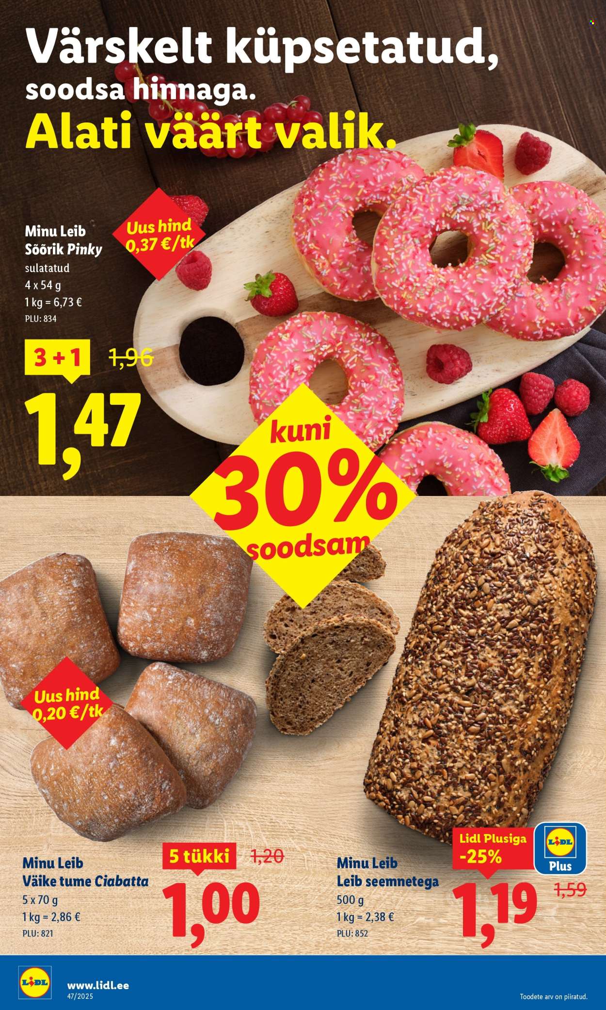 Lidl kliendileht - Nädalalõpu pakkumised (20.11 - 23.11.2025)