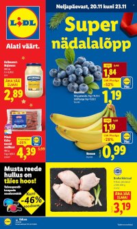 Lidl kliendileht - Nädalalõpu pakkumised (20.11 - 23.11.2025)
