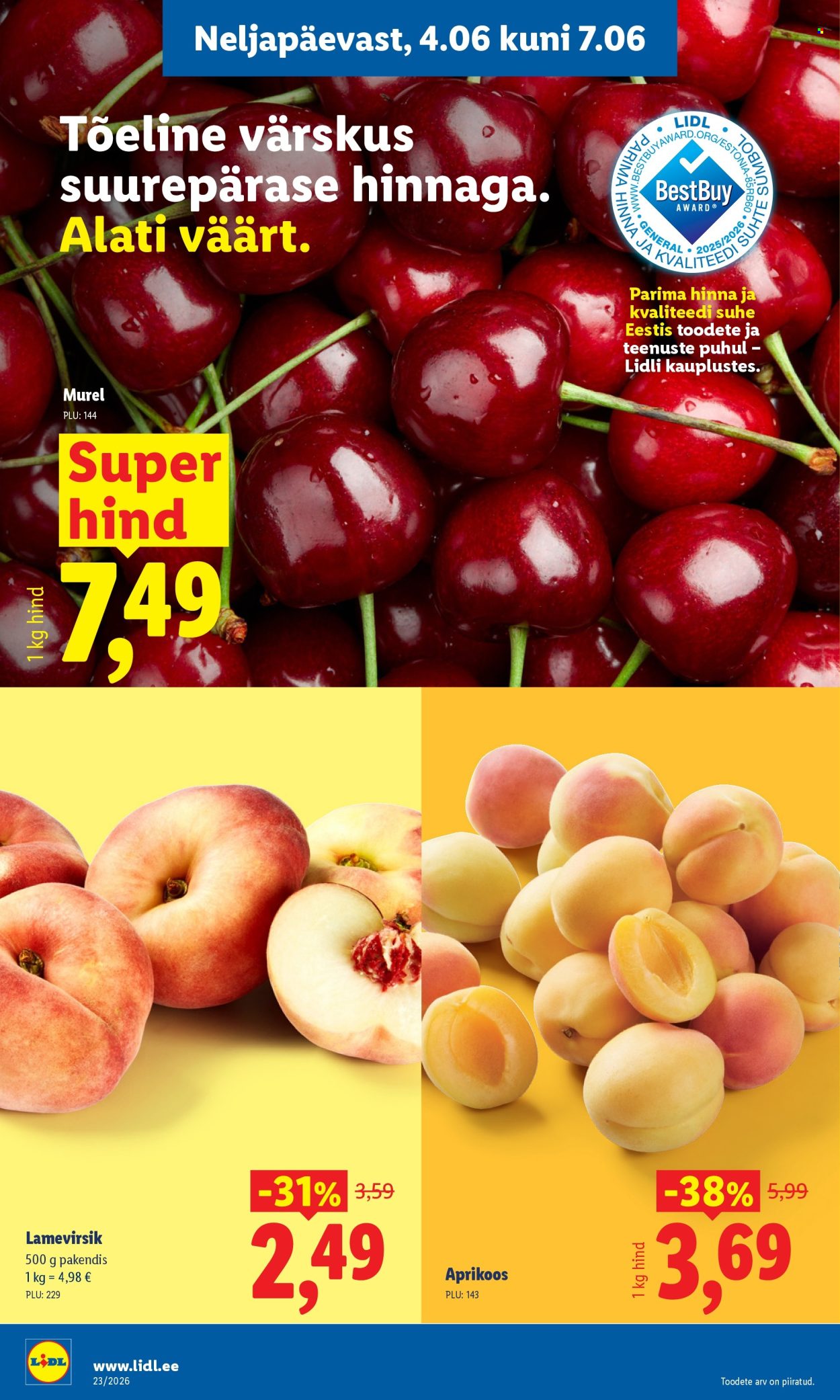 Lidl kliendileht - Kliendileht (1.06 - 7.06.2026)
