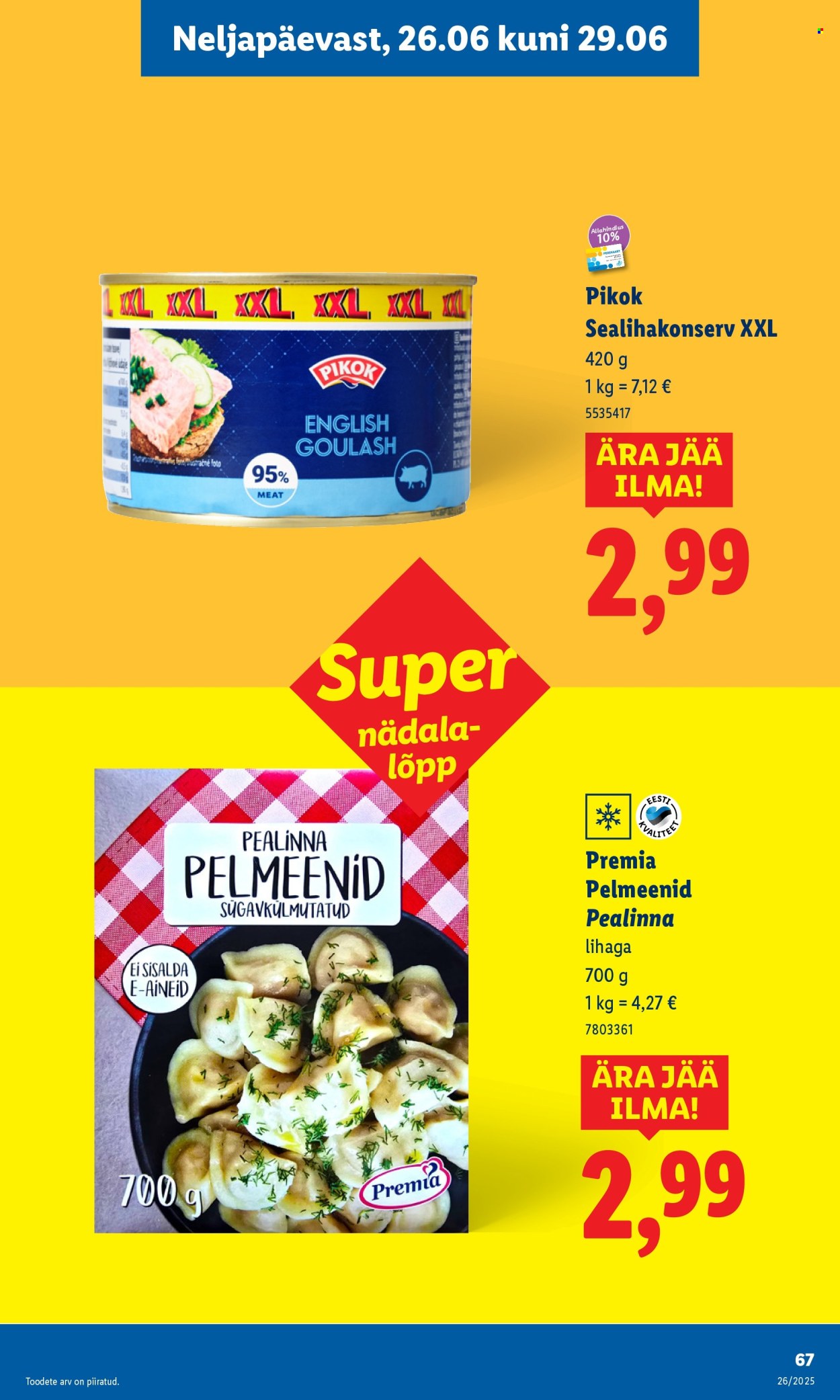 Lidl kliendileht - Kliendileht (23.06 - 29.06.2025)
