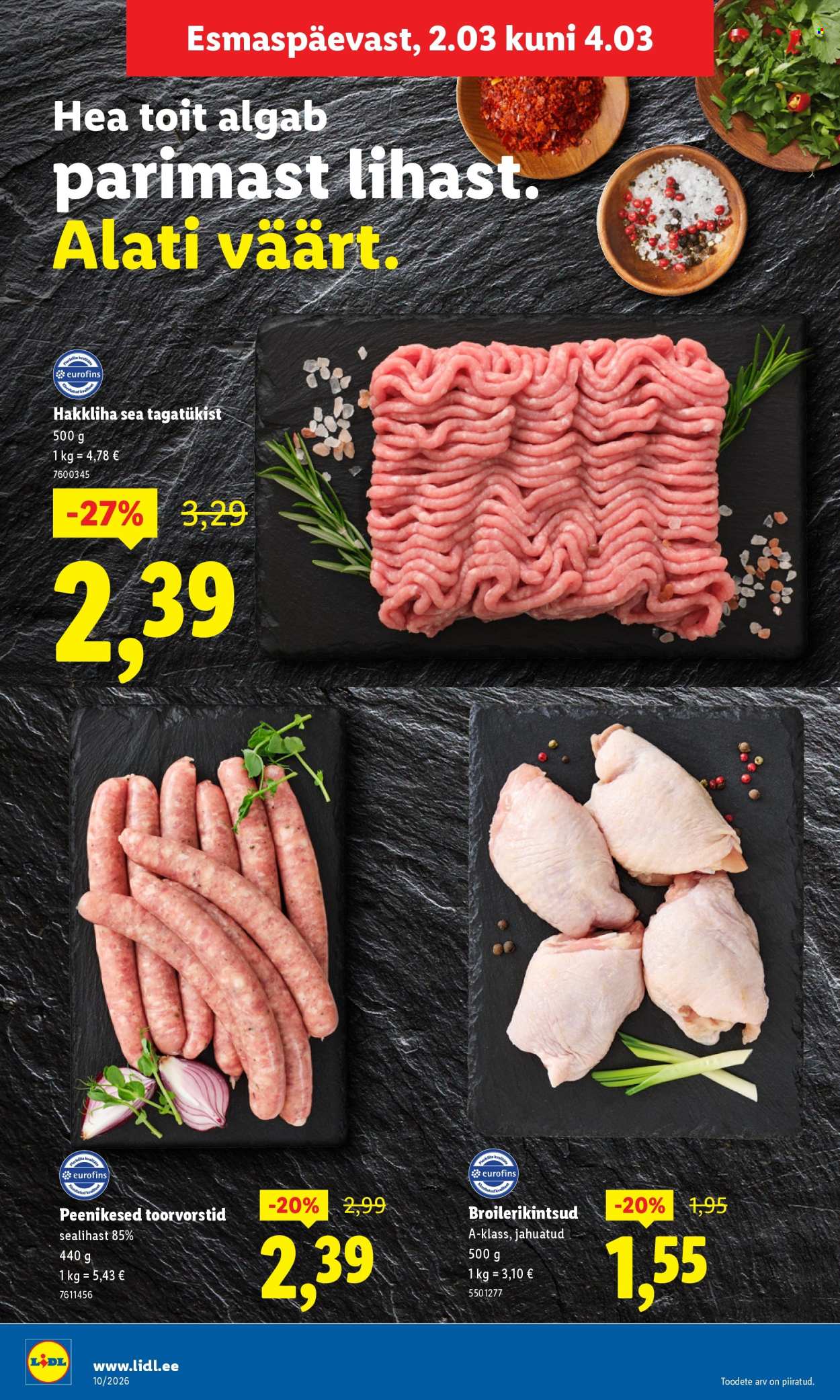Lidl kliendileht - Kliendileht (2.03 - 8.03.2026)