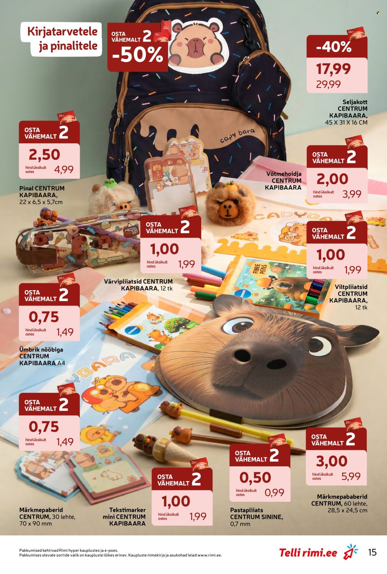 Rimi kliendileht - Tagasi kooli! (28.07 - 7.09.2026)