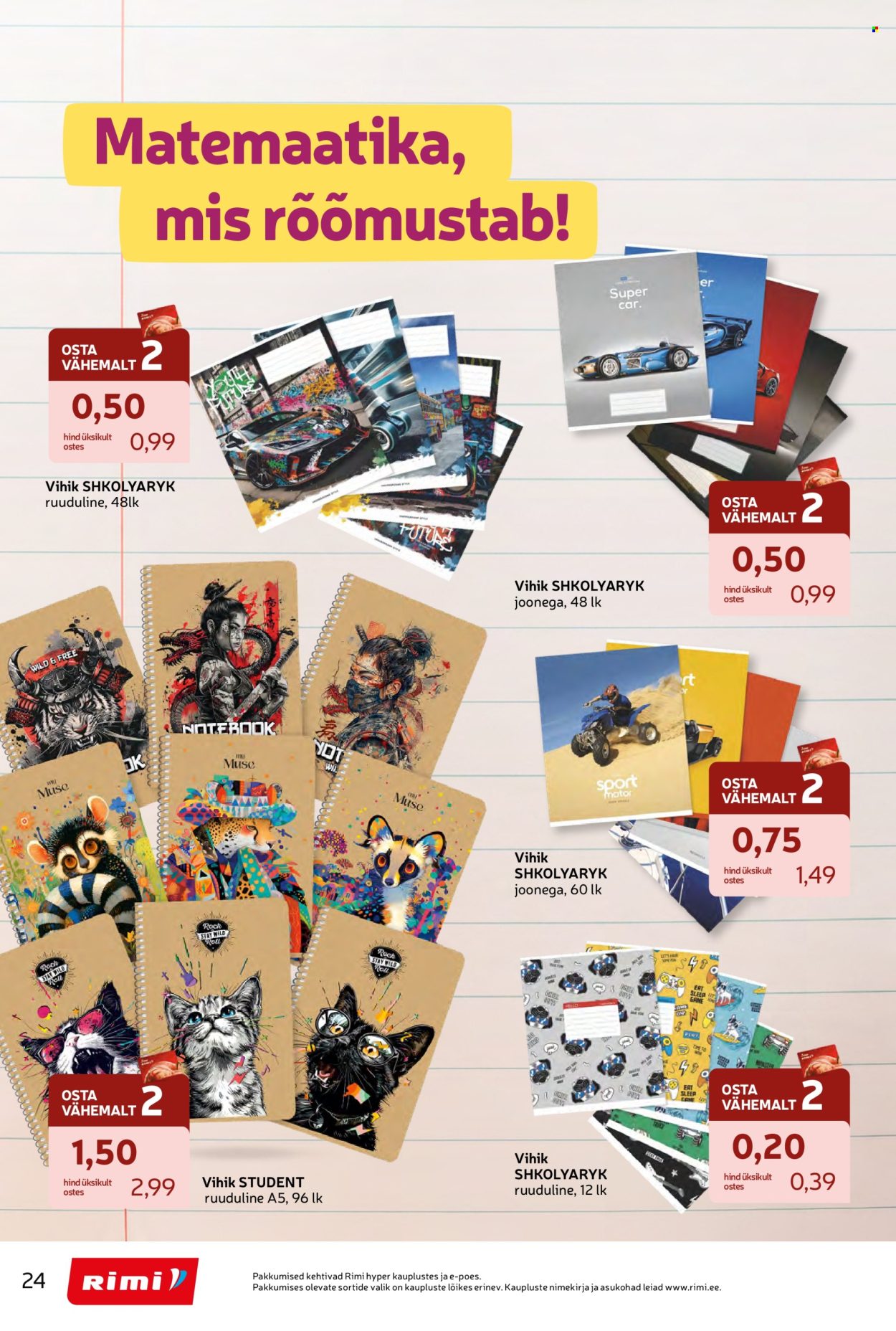 Rimi kliendileht - Tagasi kooli! (28.07 - 7.09.2026)