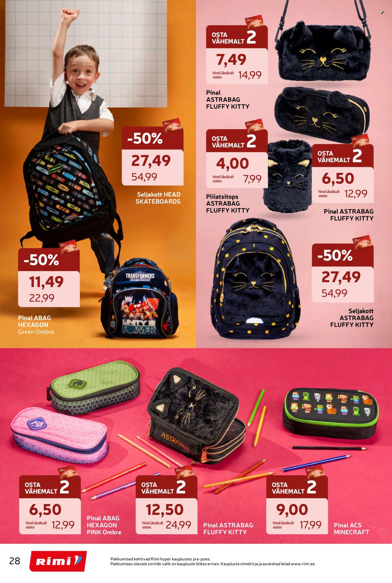 Rimi kliendileht - Tagasi kooli! (28.07 - 7.09.2026)