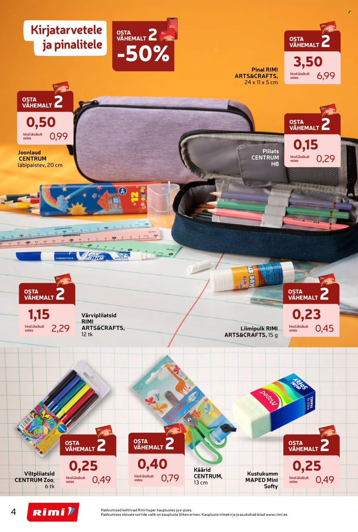 Rimi kliendileht - Tagasi kooli! (28.07 - 7.09.2026)