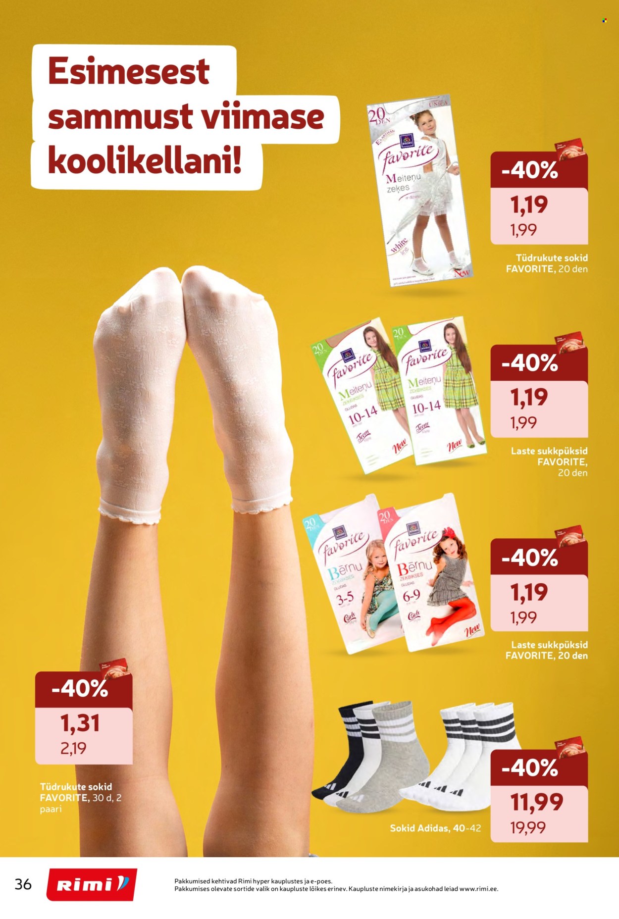 Rimi kliendileht - Tagasi kooli! (28.07 - 7.09.2026)