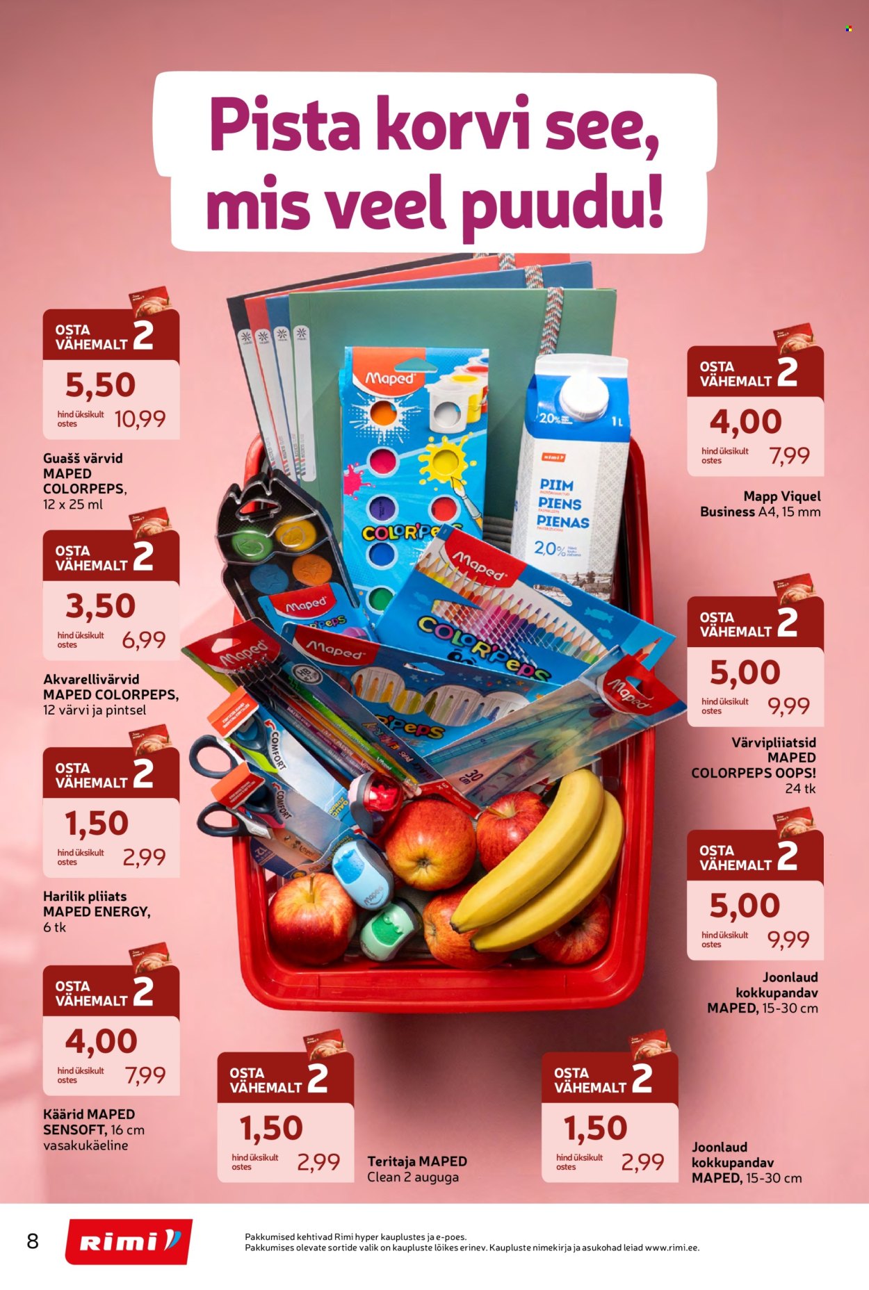 Rimi kliendileht - Tagasi kooli! (28.07 - 7.09.2026)
