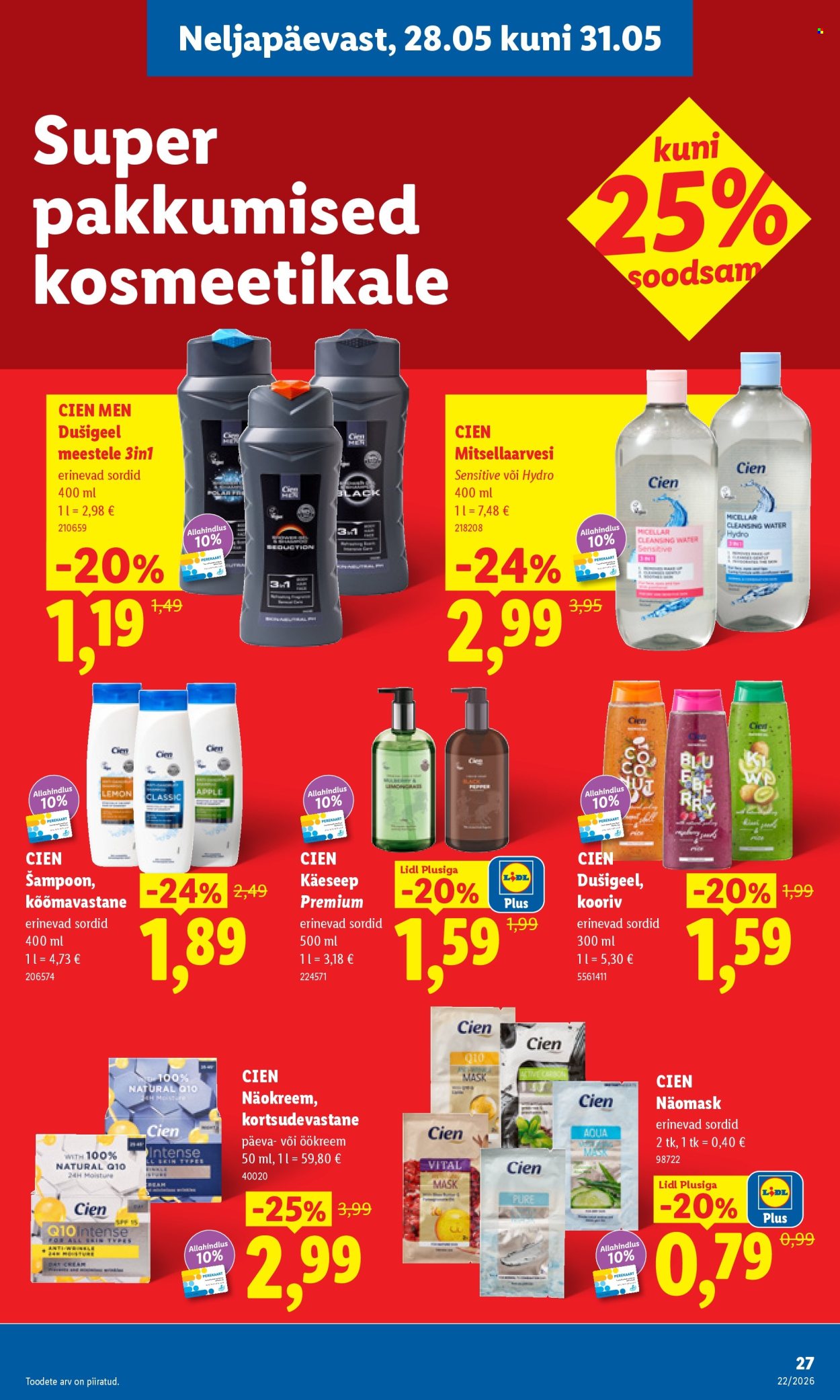 Lidl kliendileht - Kliendileht (25.05 - 31.05.2026)