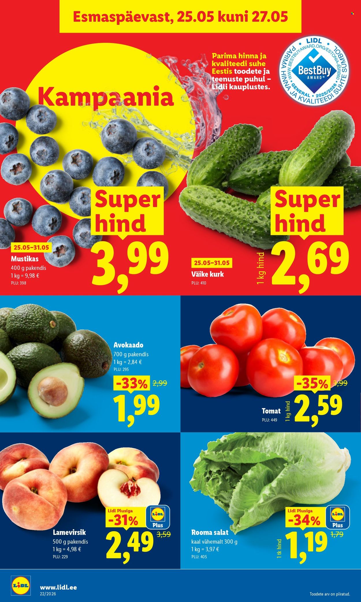 Lidl kliendileht - Kliendileht (25.05 - 31.05.2026)