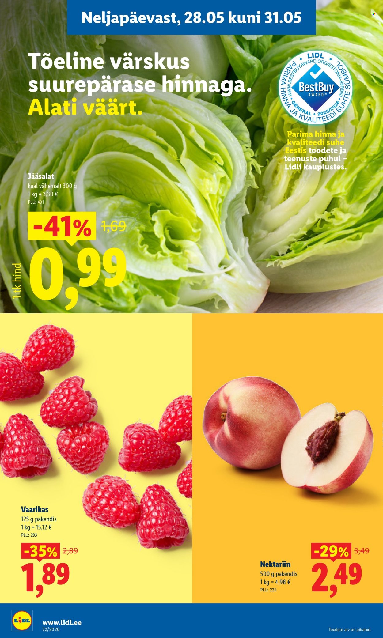 Lidl kliendileht - Kliendileht (25.05 - 31.05.2026)